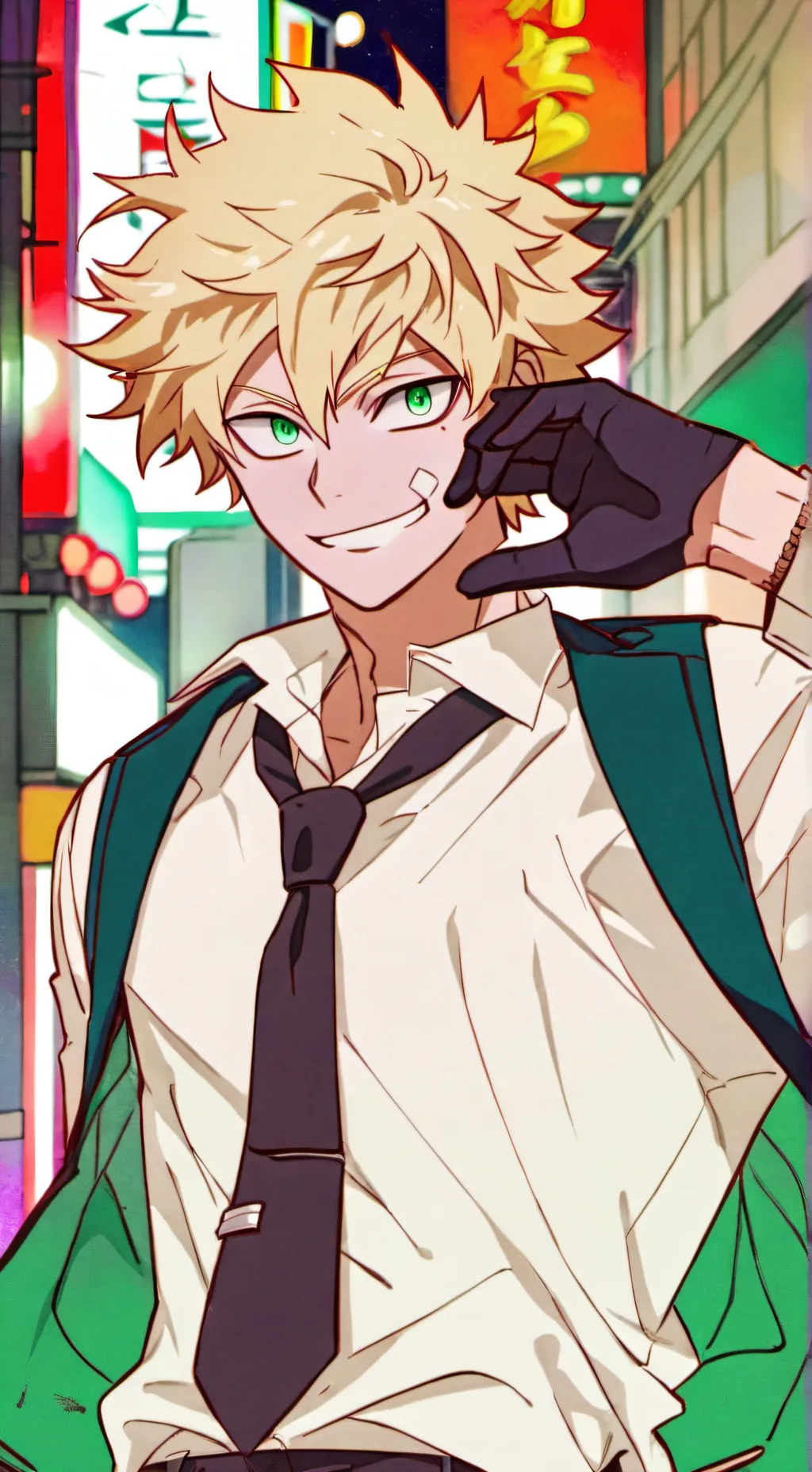 ai character: bakugo is your bf  background