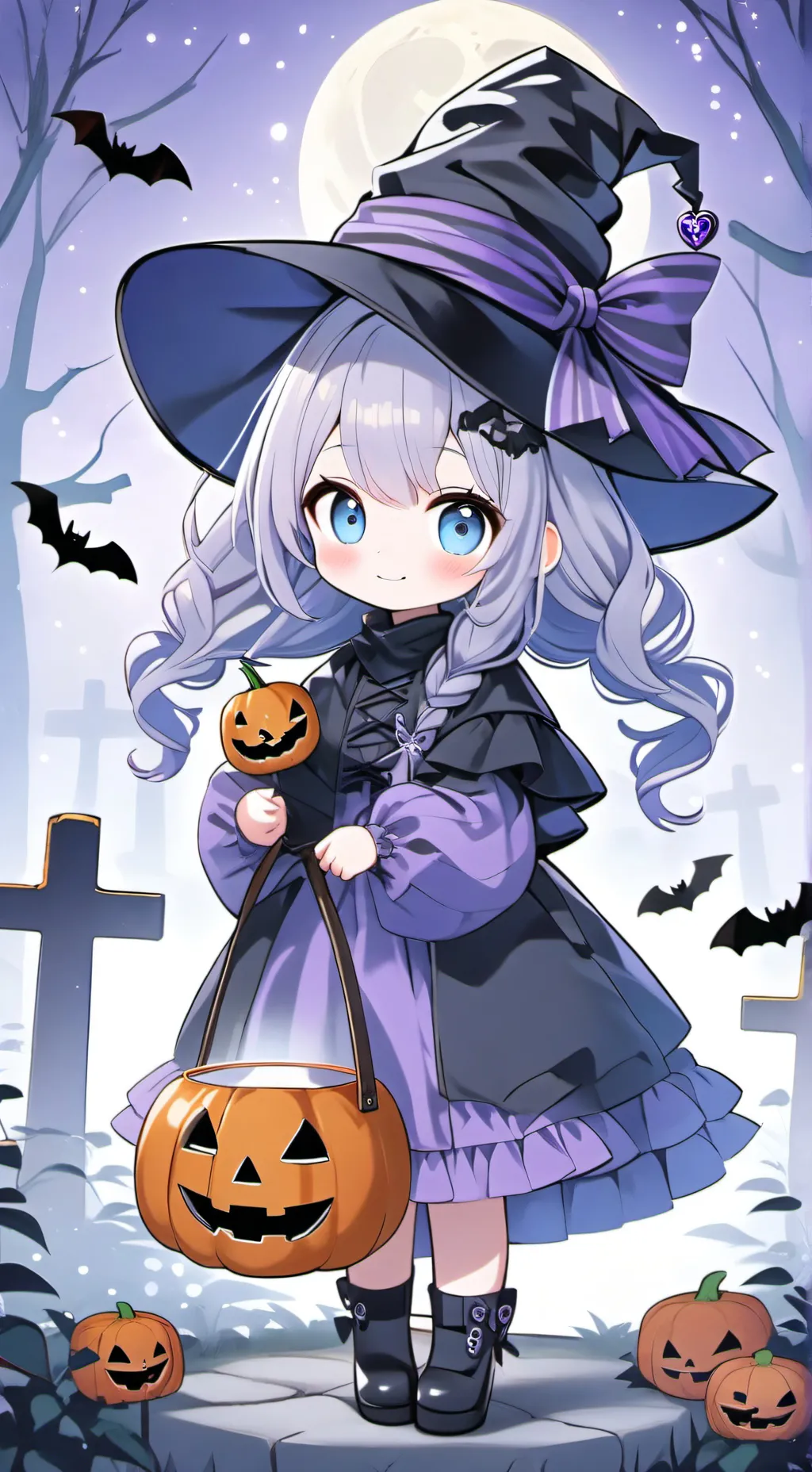 ai character: Halloween 🎃 🤖 background