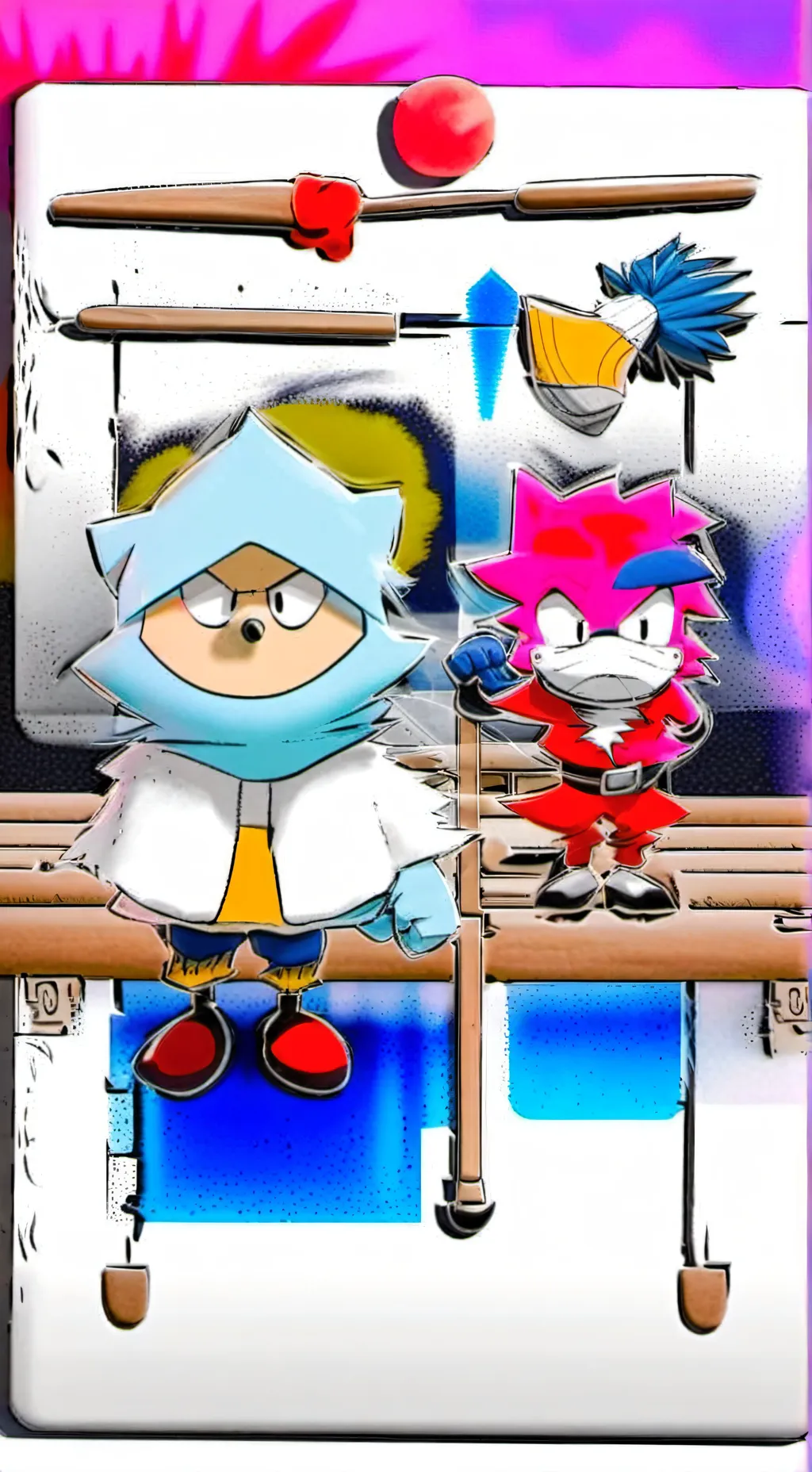 ai character: Baby Looney Tunes  background