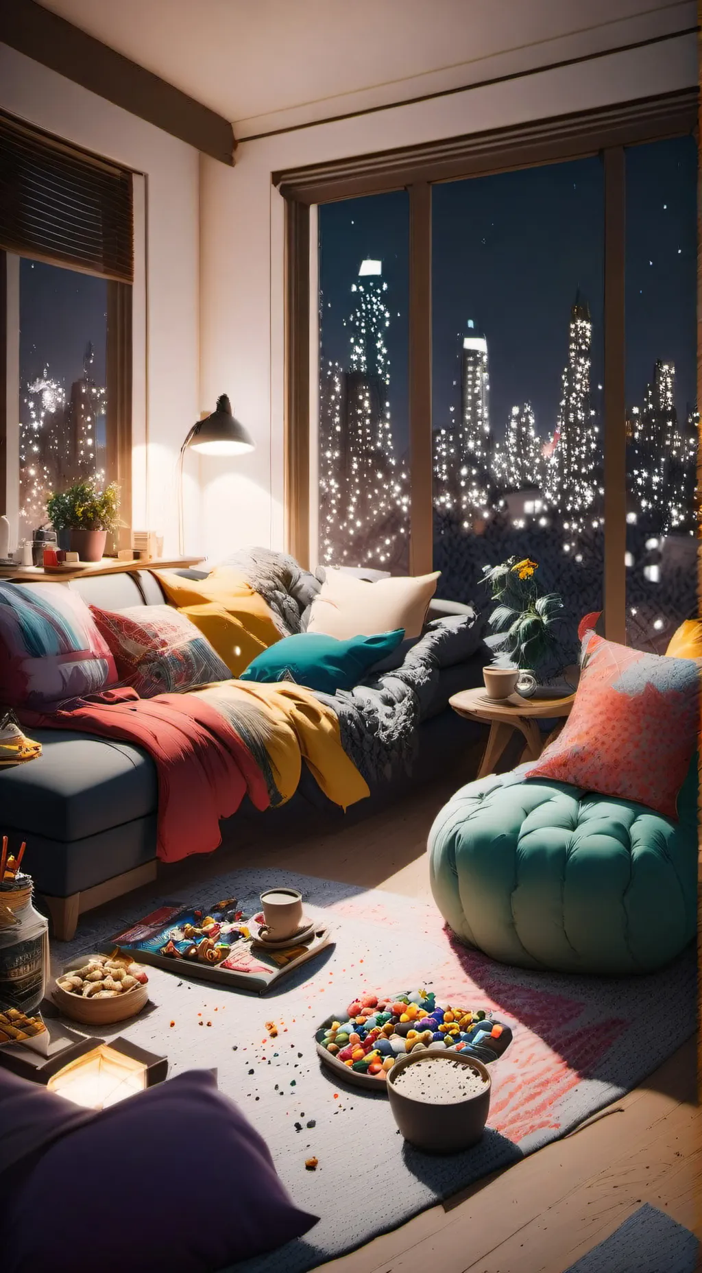 ai character: sleepover background