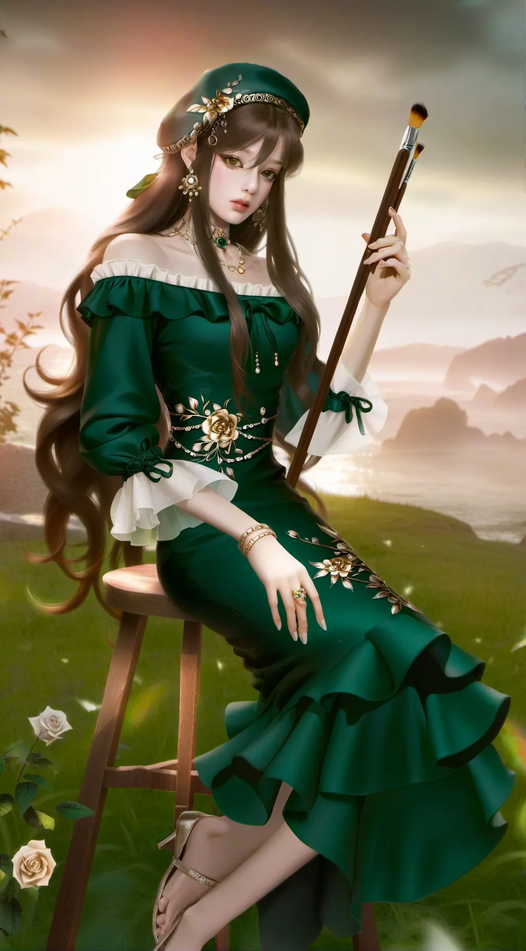 ai character: 芷兰 (Zhilan) background