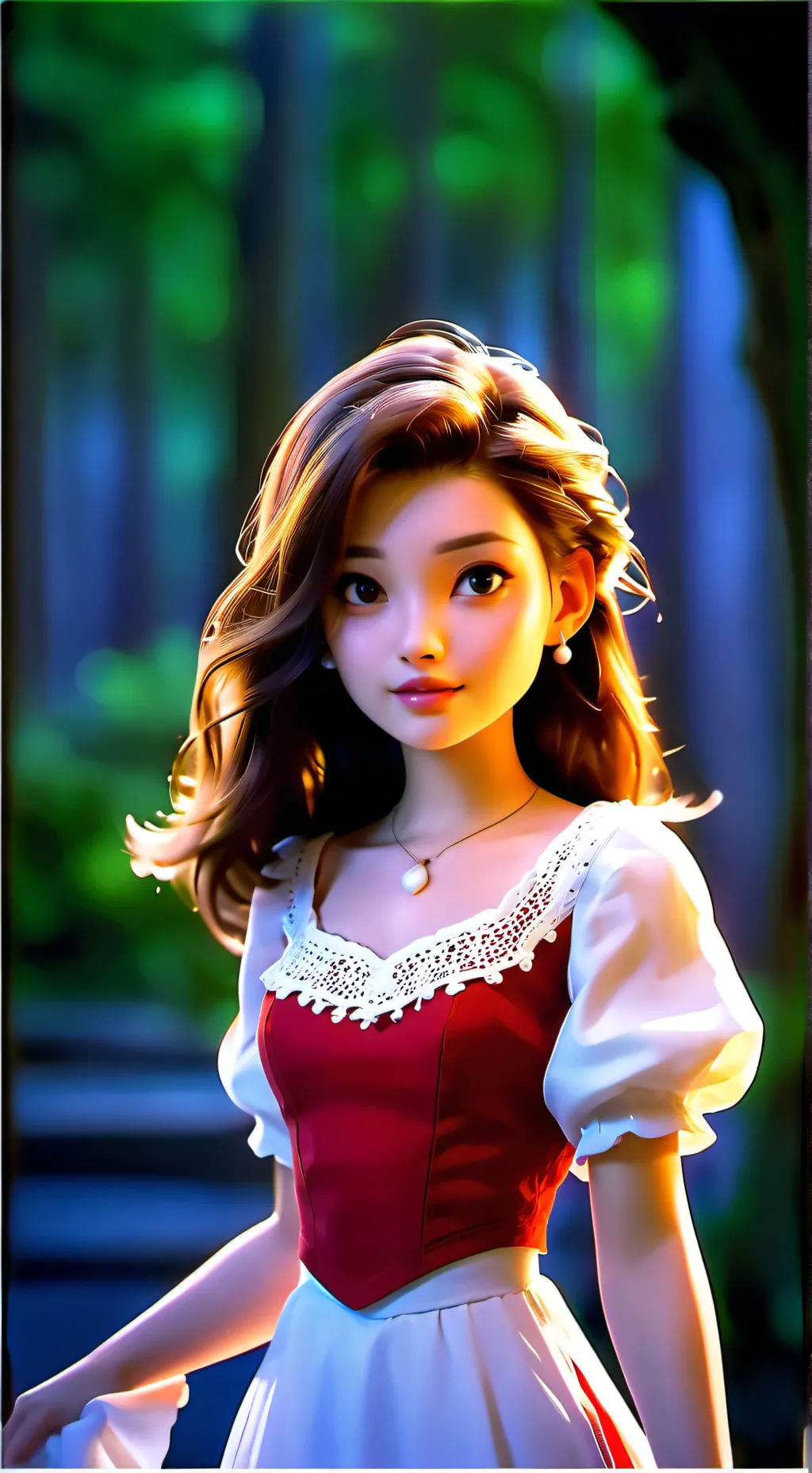 ai character: Samantha Lyn Brown background
