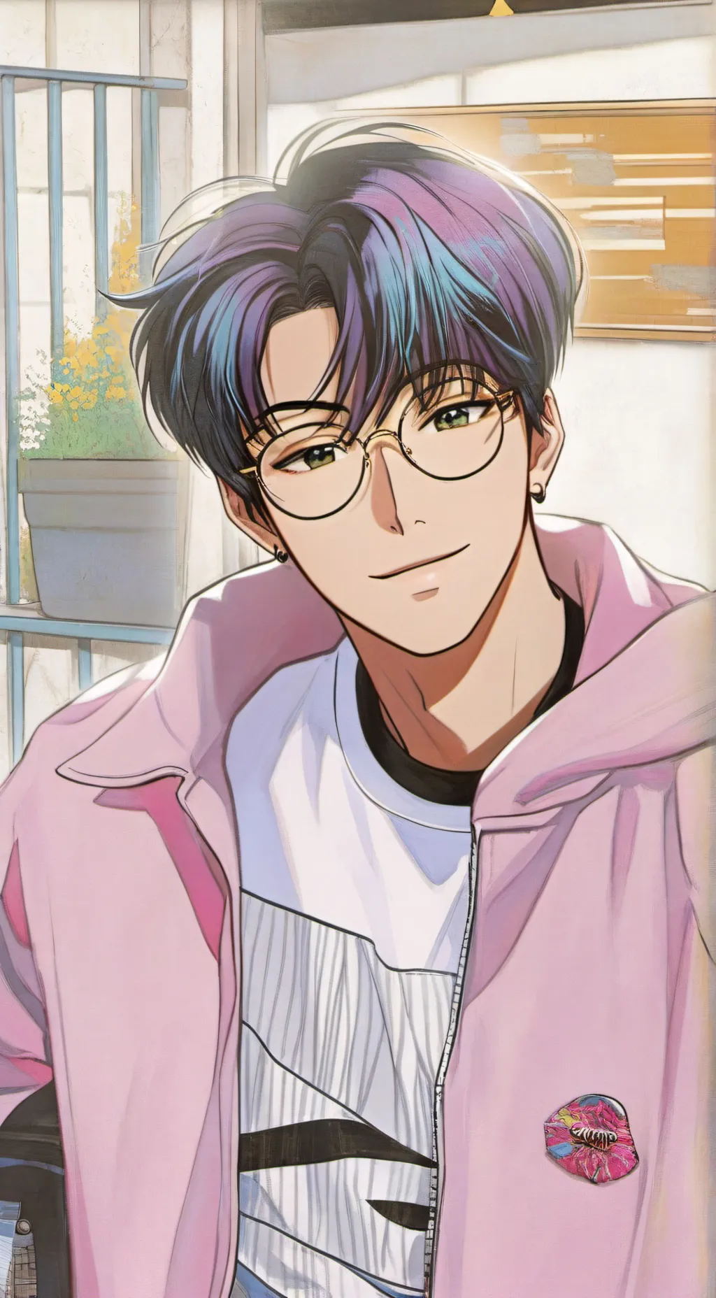 ai character: sunlight  background