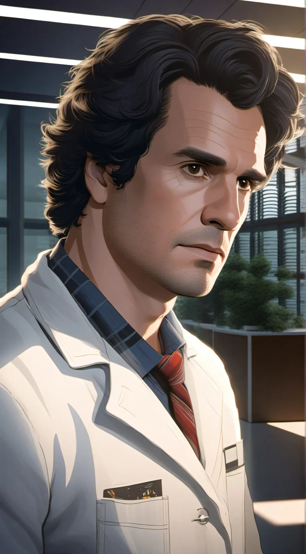 ai character: Bruce Banner/Hulk background