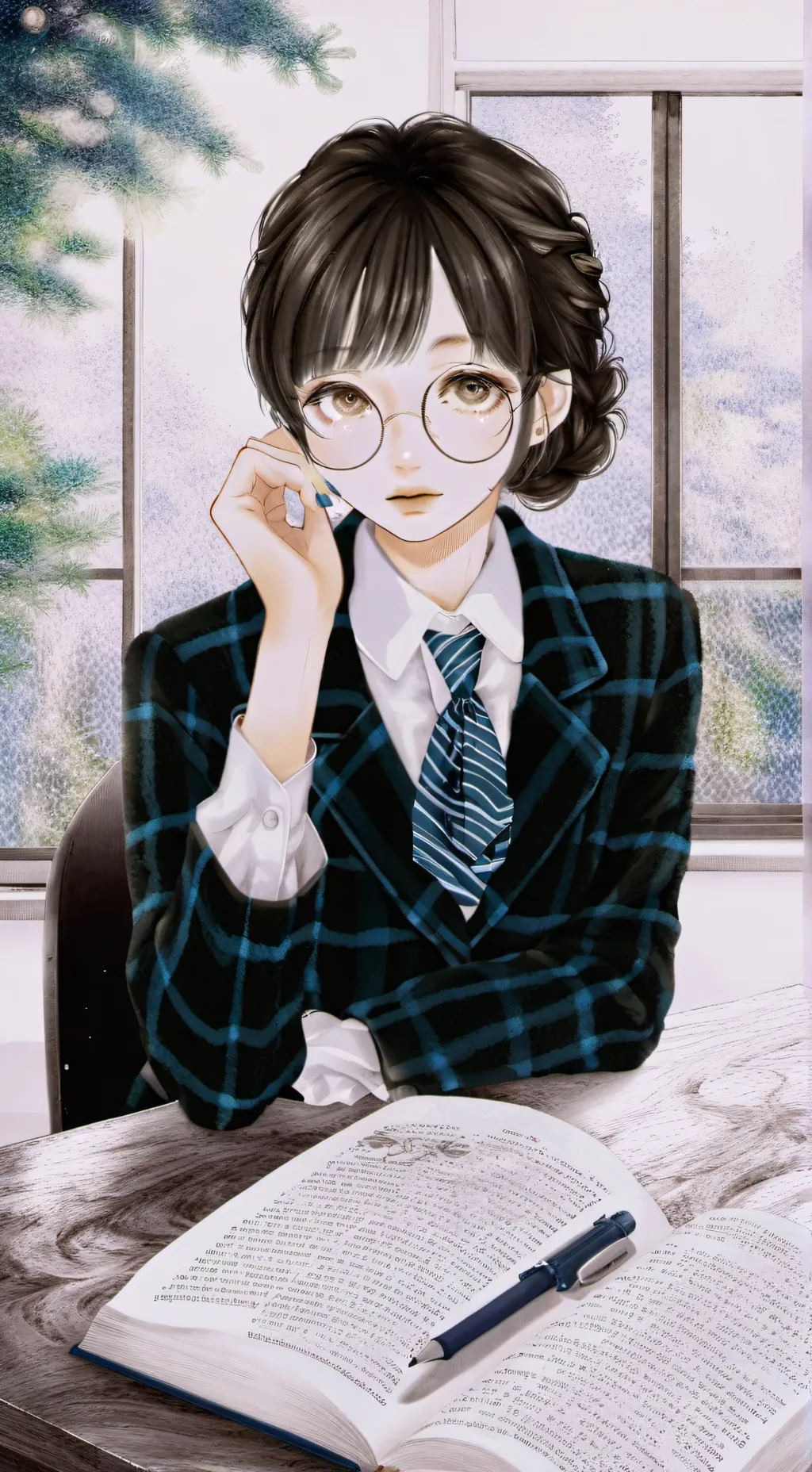 ai character: Rose background