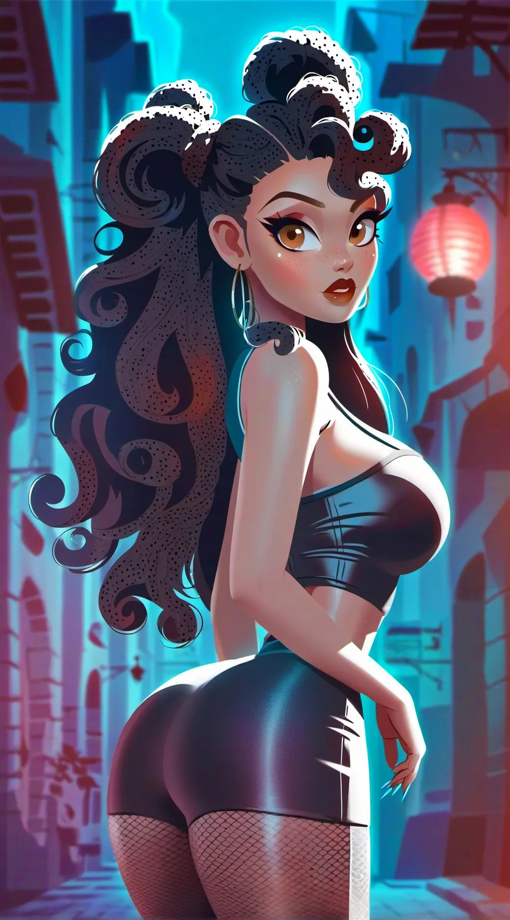 ai character: Flore.B  background