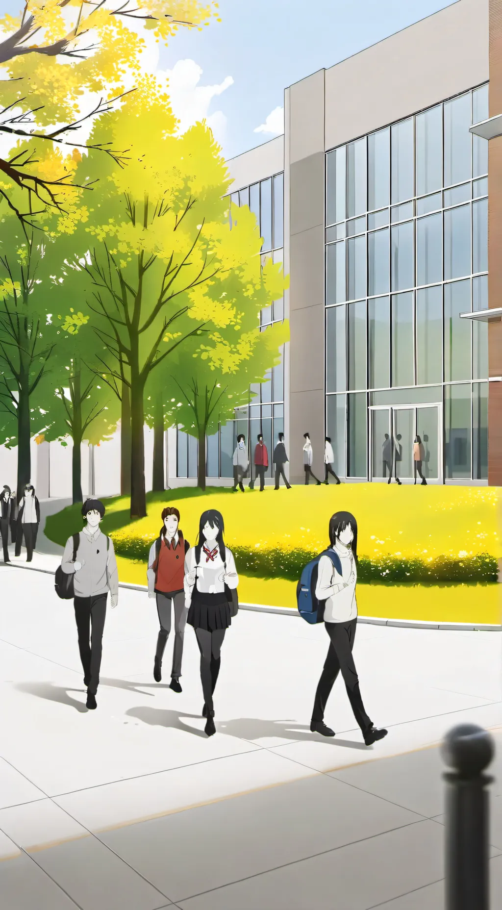 ai character: la escuela background