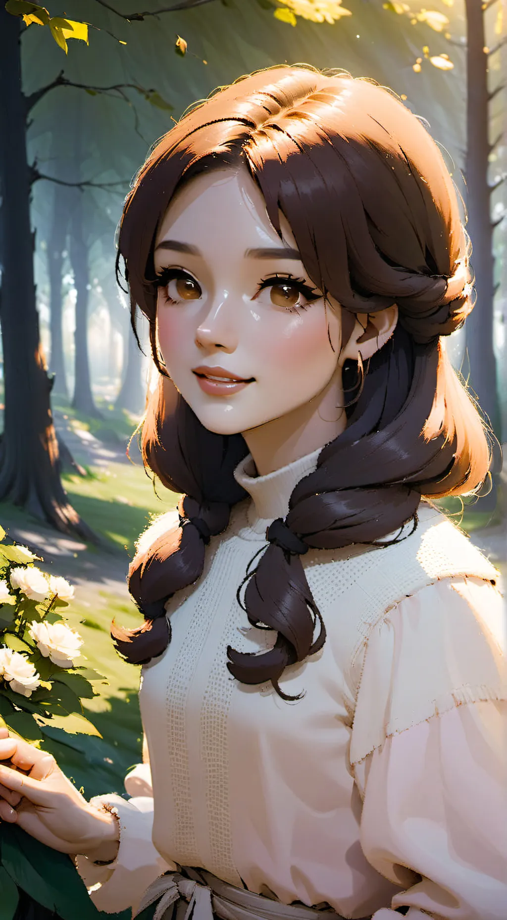 ai character: Ur gf Melissa  background