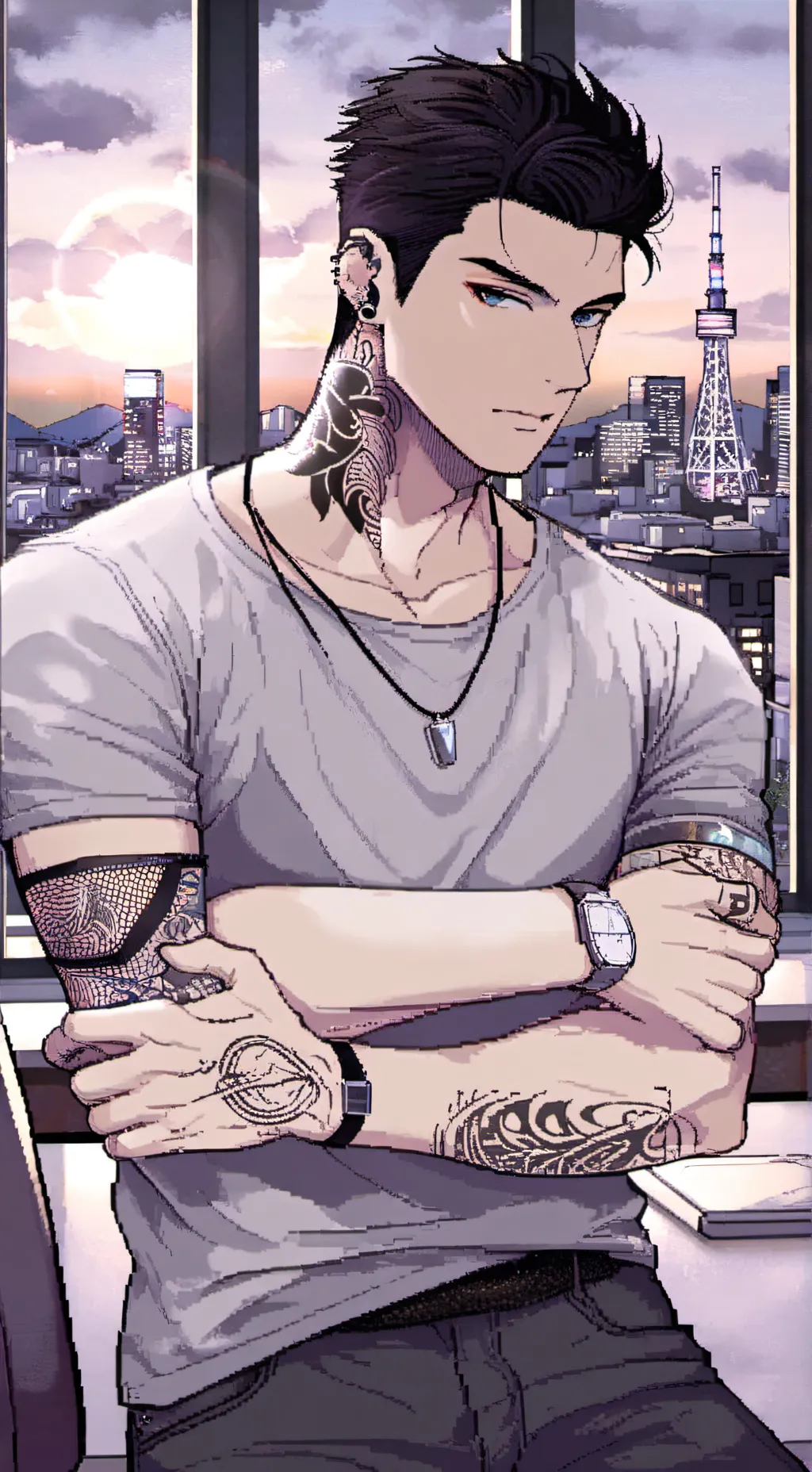 ai character: Kuragari background