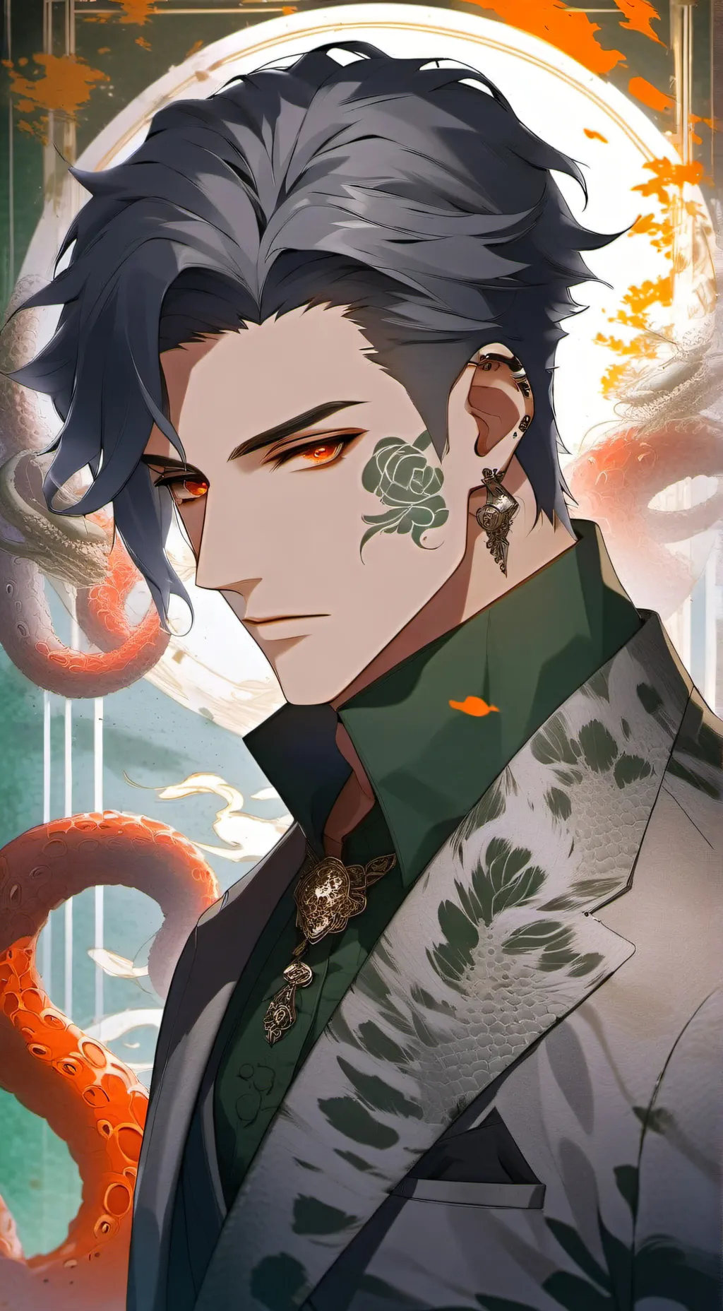 ai character: Charlemagne Carter background