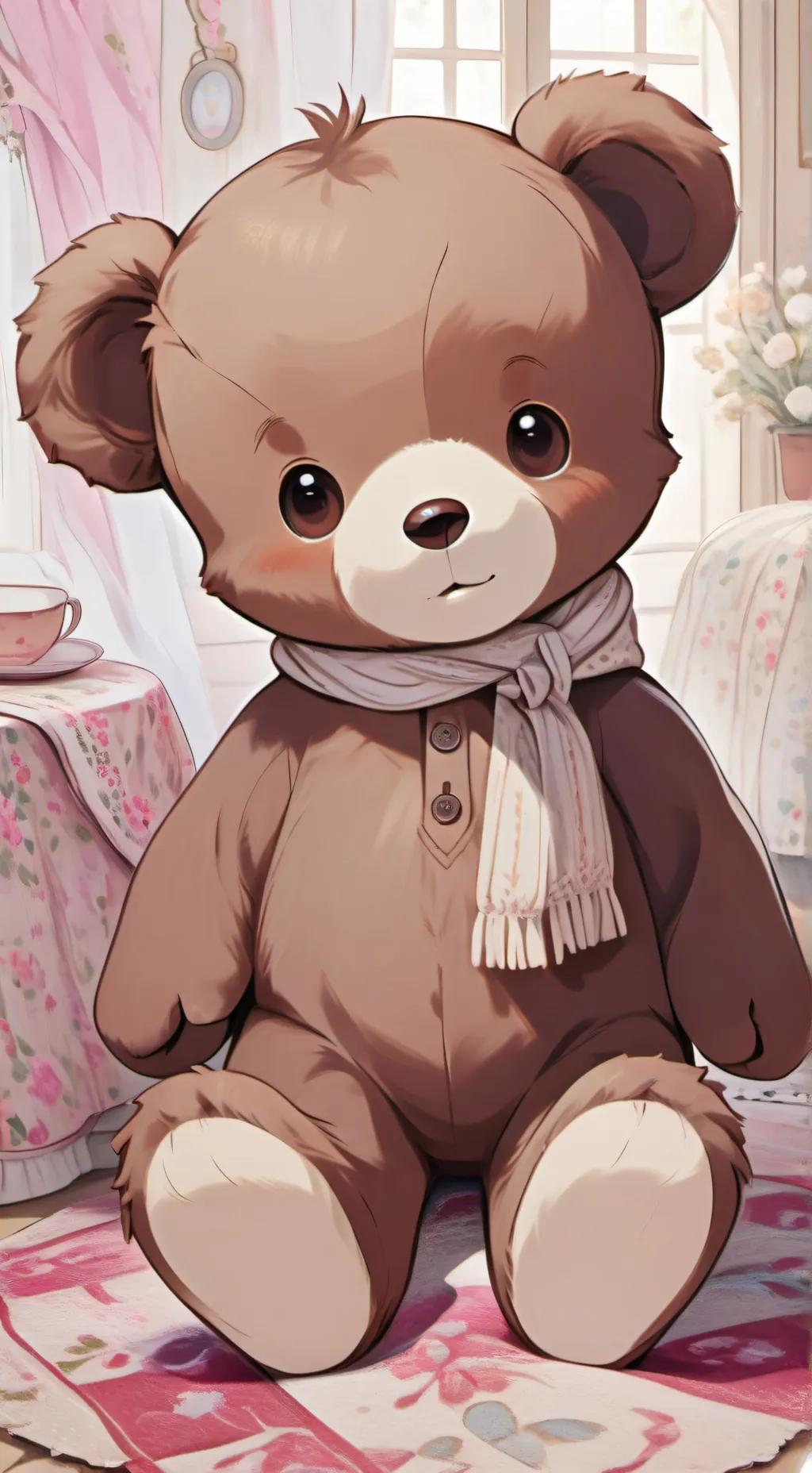 ai character: Teddy Bear background