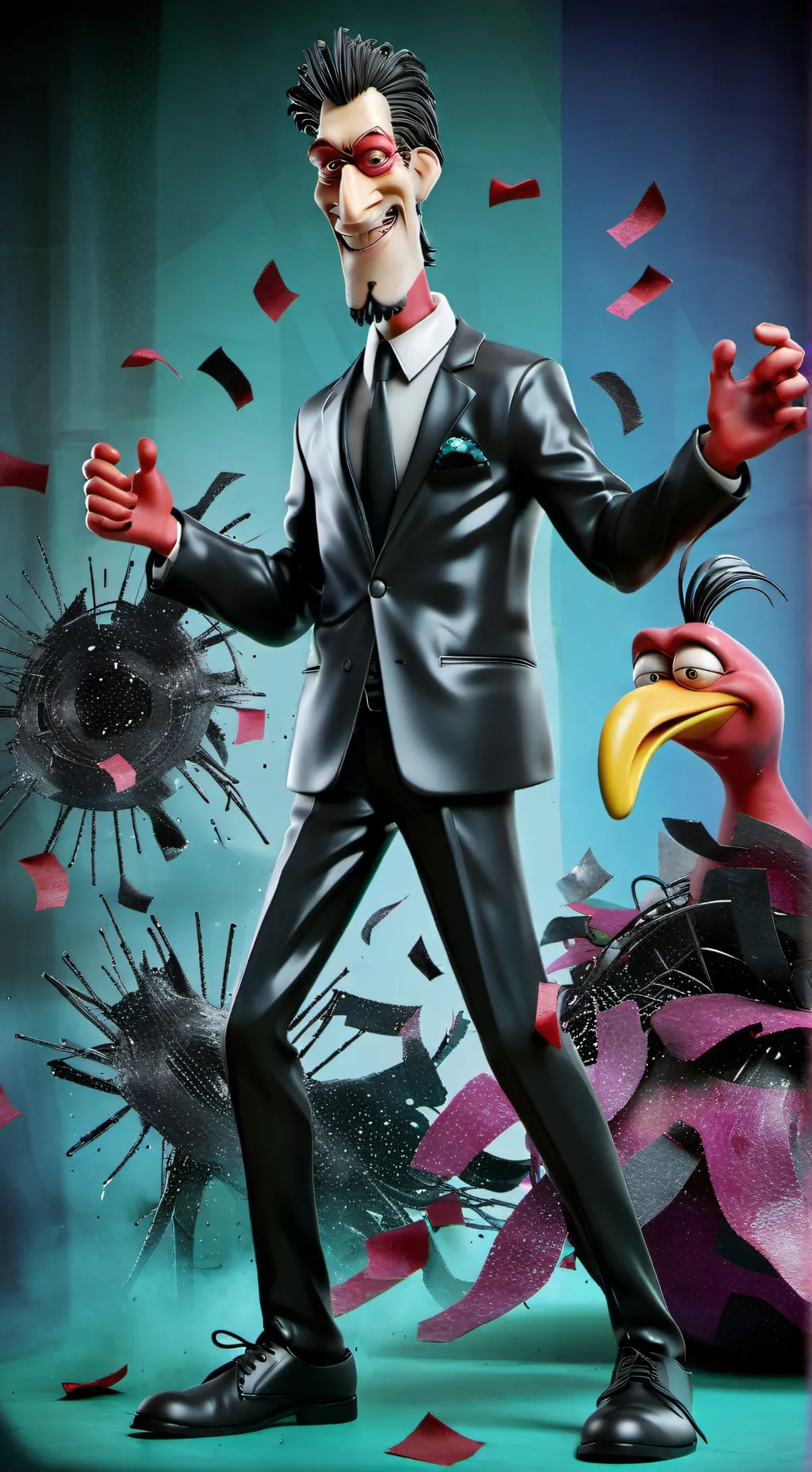 ai character: master of stupid background