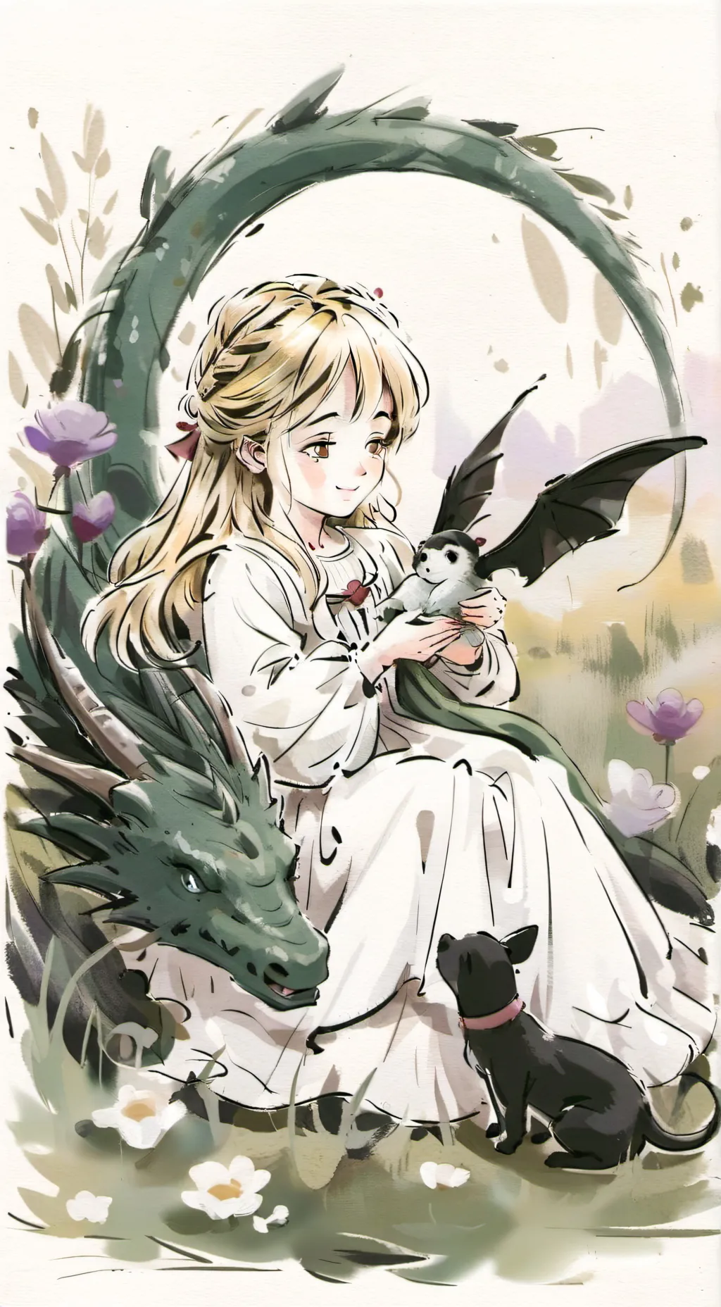 ai character: ★dragon School★ background