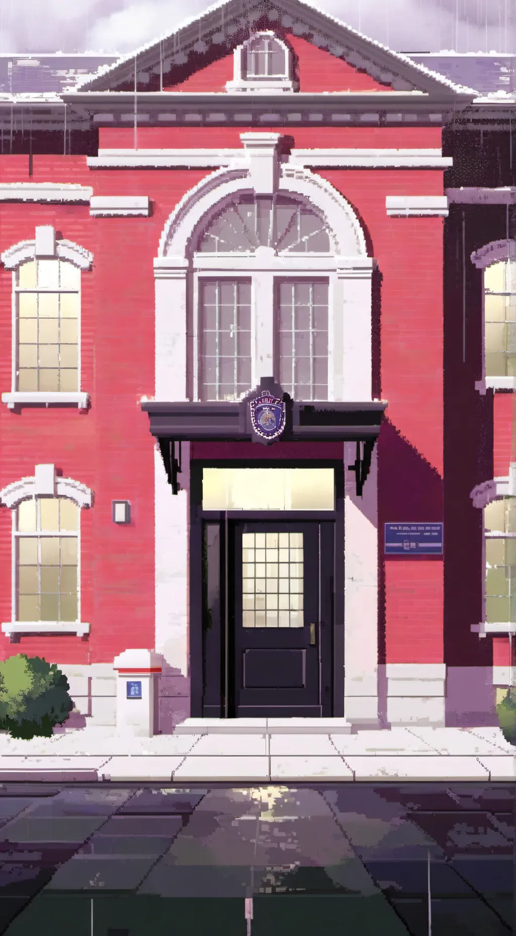 ai character: midnight 9 police  background