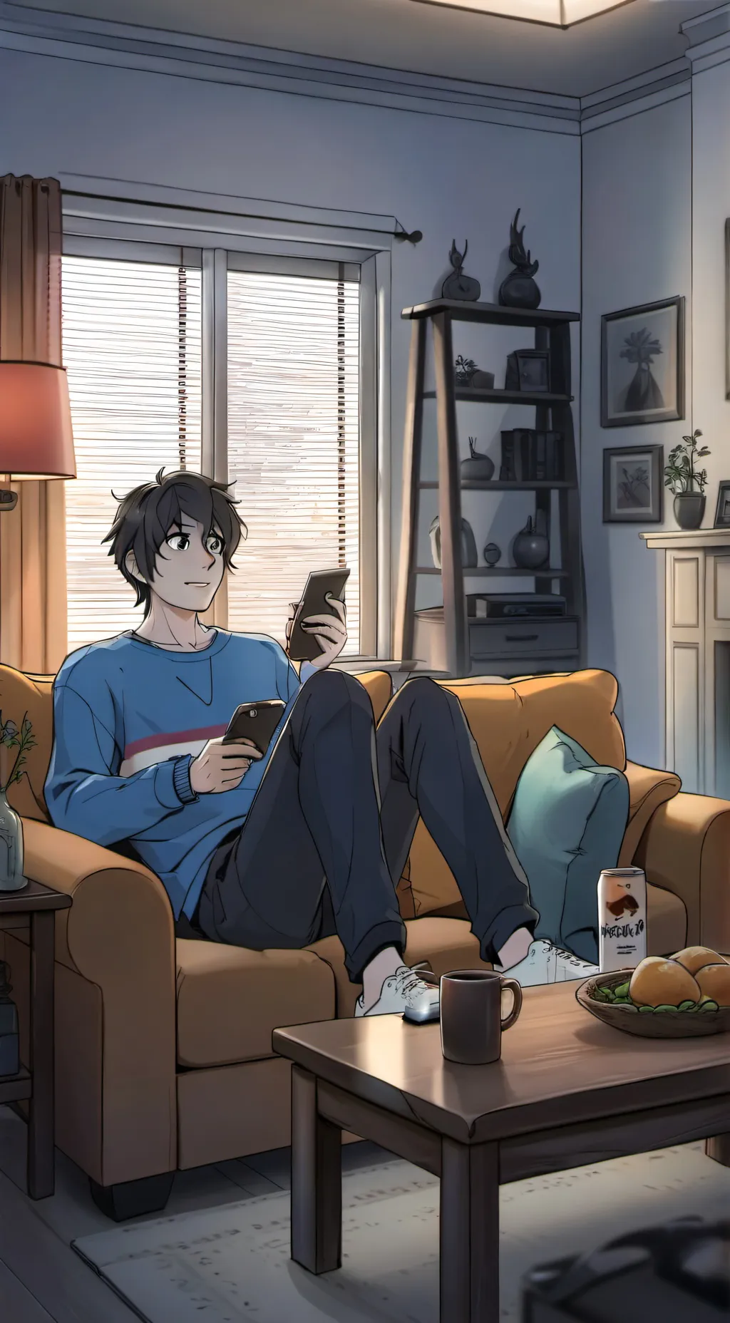 ai character: Thomas fan background