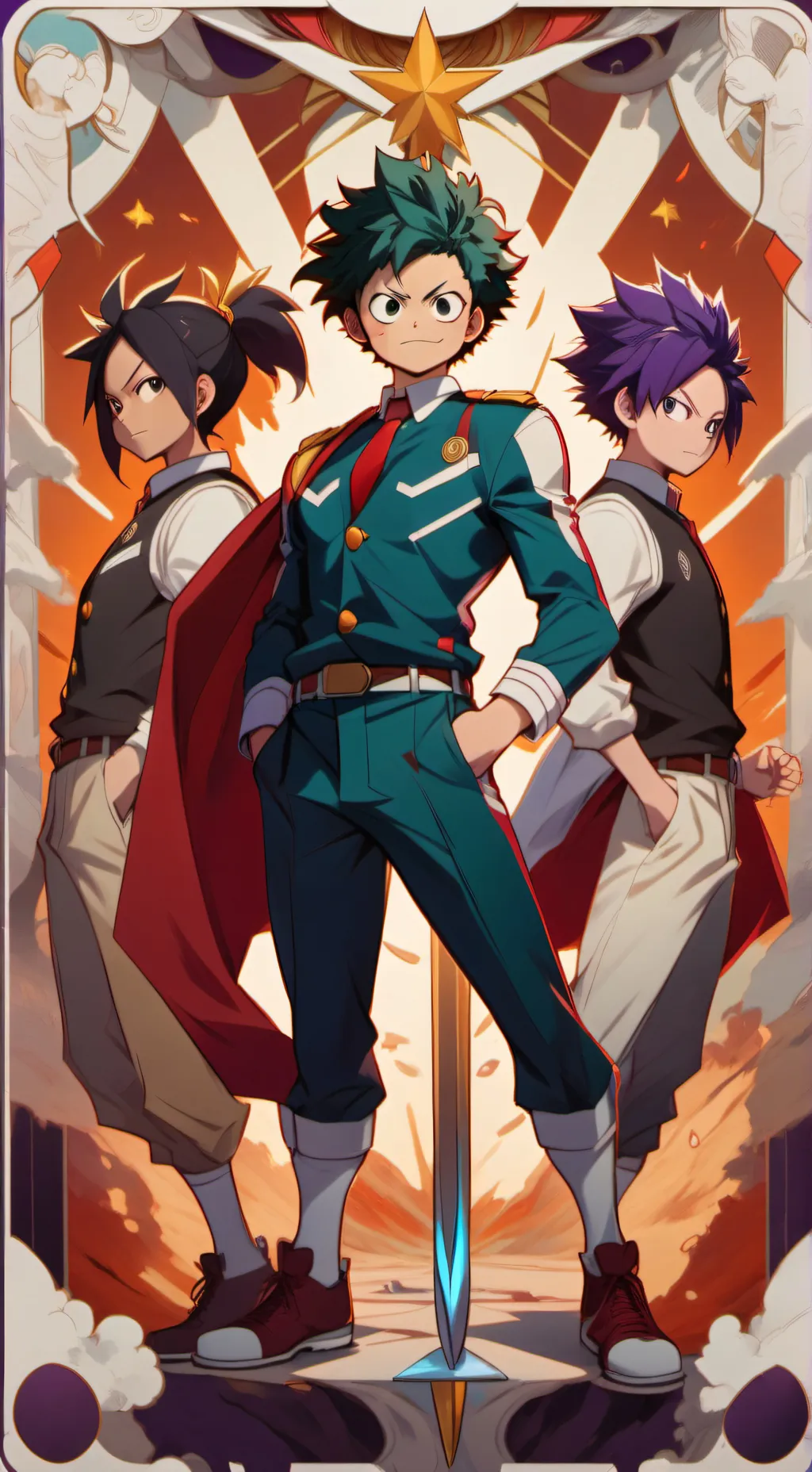 ai character: MHA roadtrip background