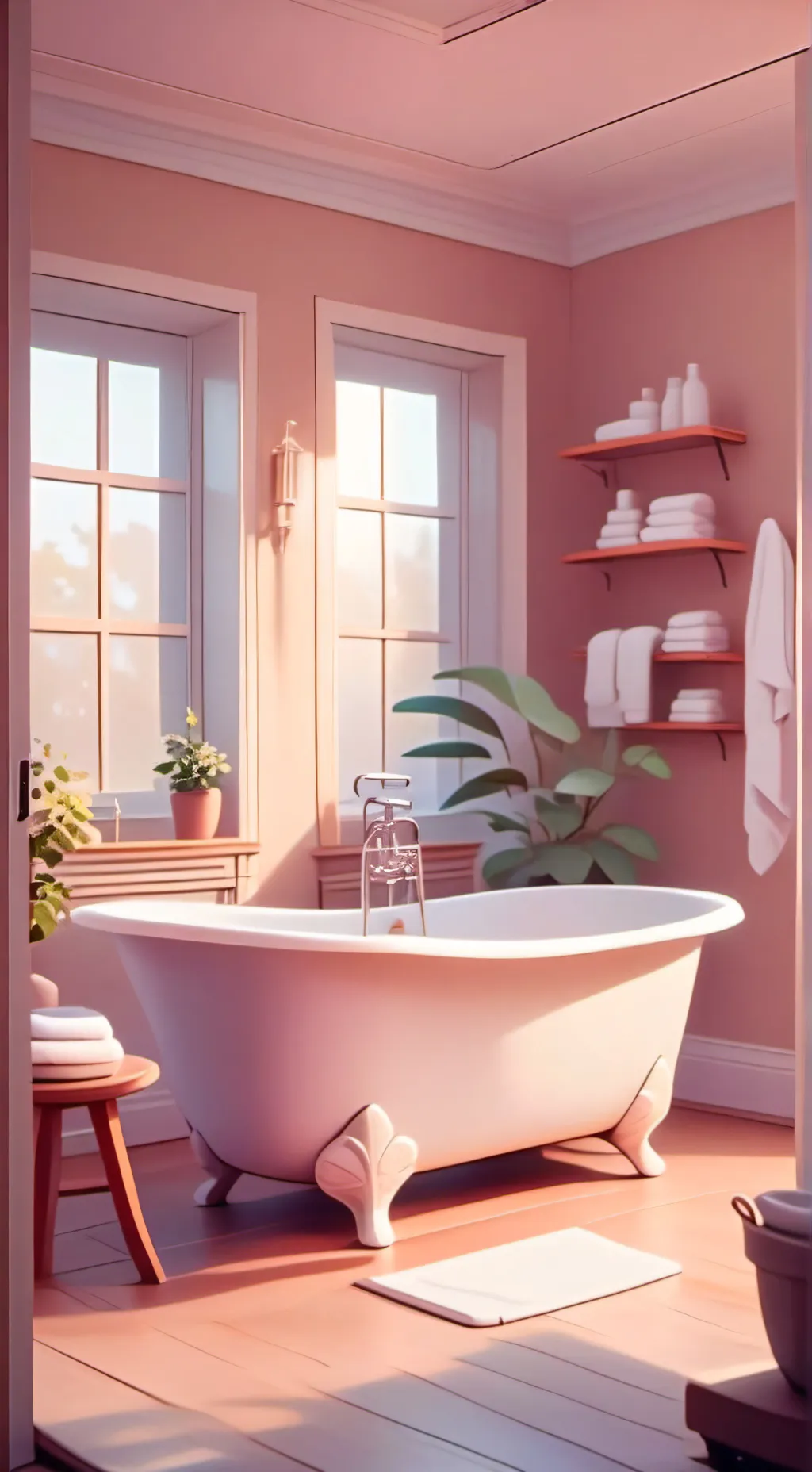 ai character: I2 perfect bath  background