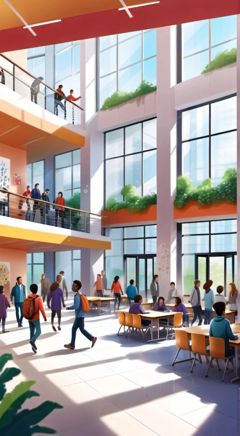 ai character: escuela de poderes background