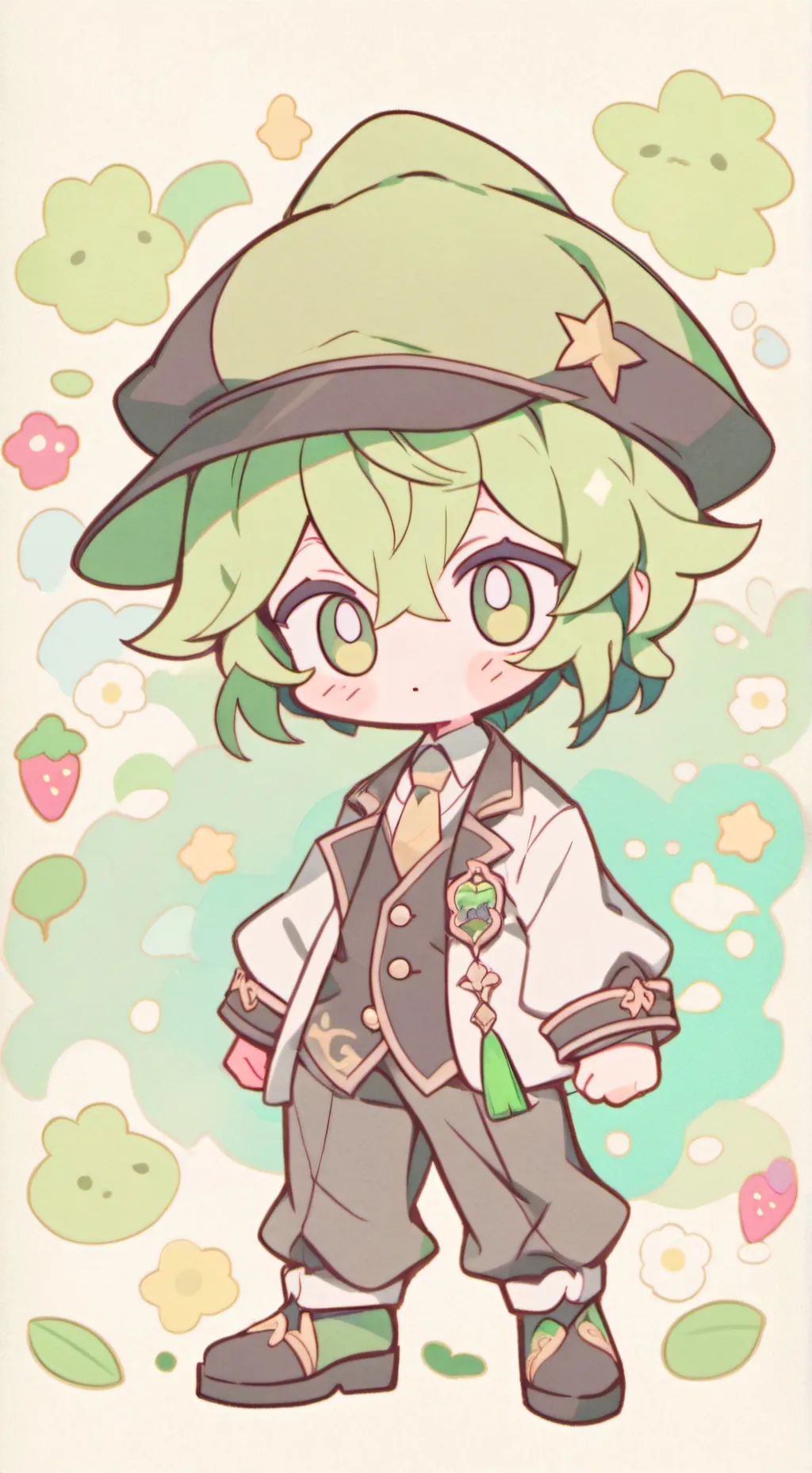 ai character: Lil bro  background