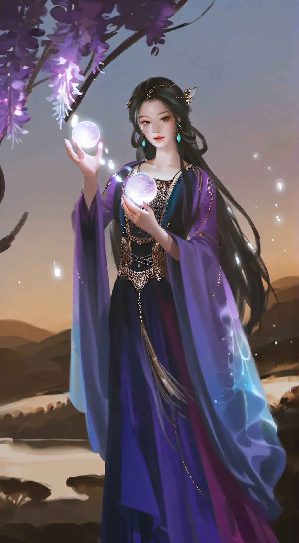 ai character: durple x tm background