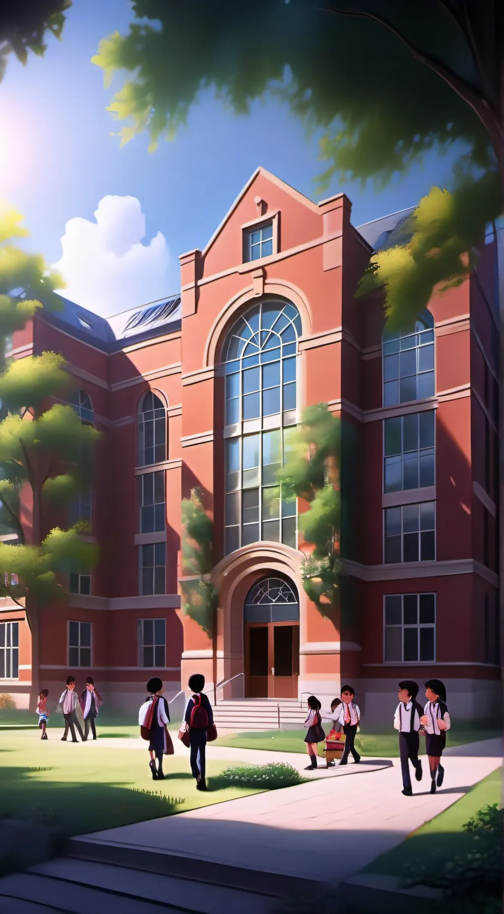 ai character: School  background