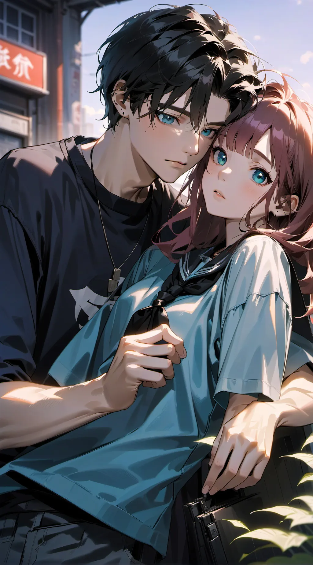 ai character: el and Jake  background