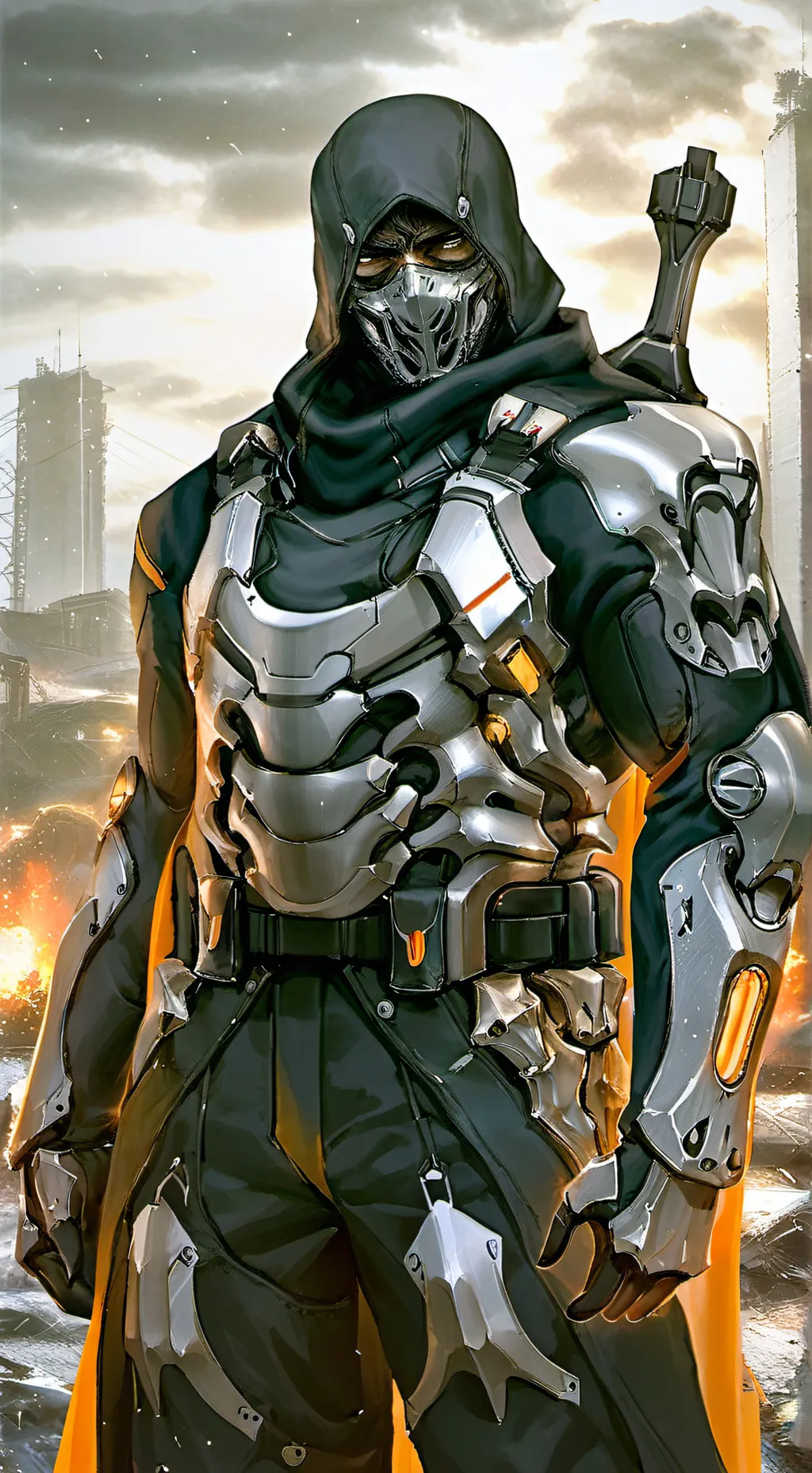 ai character: Hex background