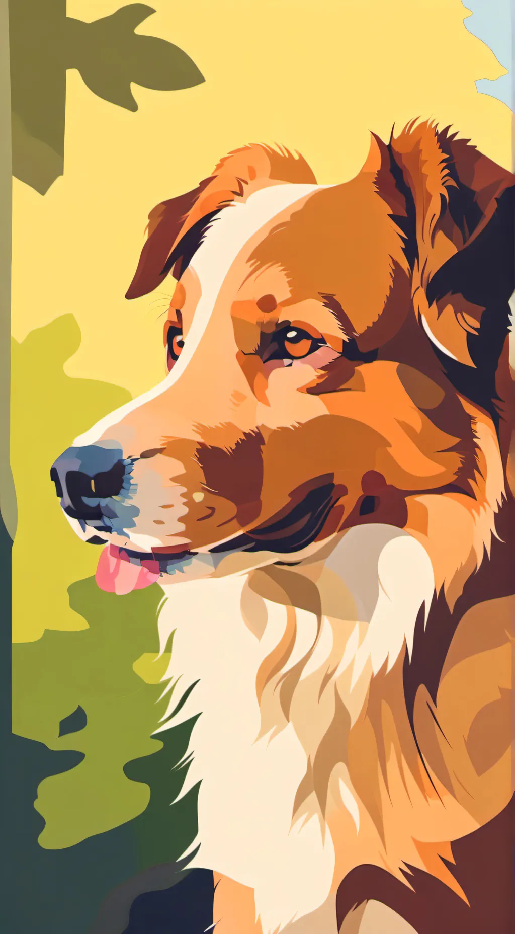 ai character: perro :b background