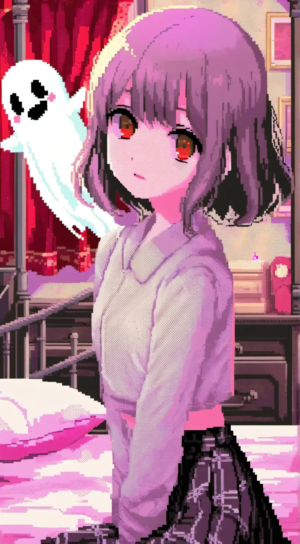 ai character: Alia (Ghost girl background