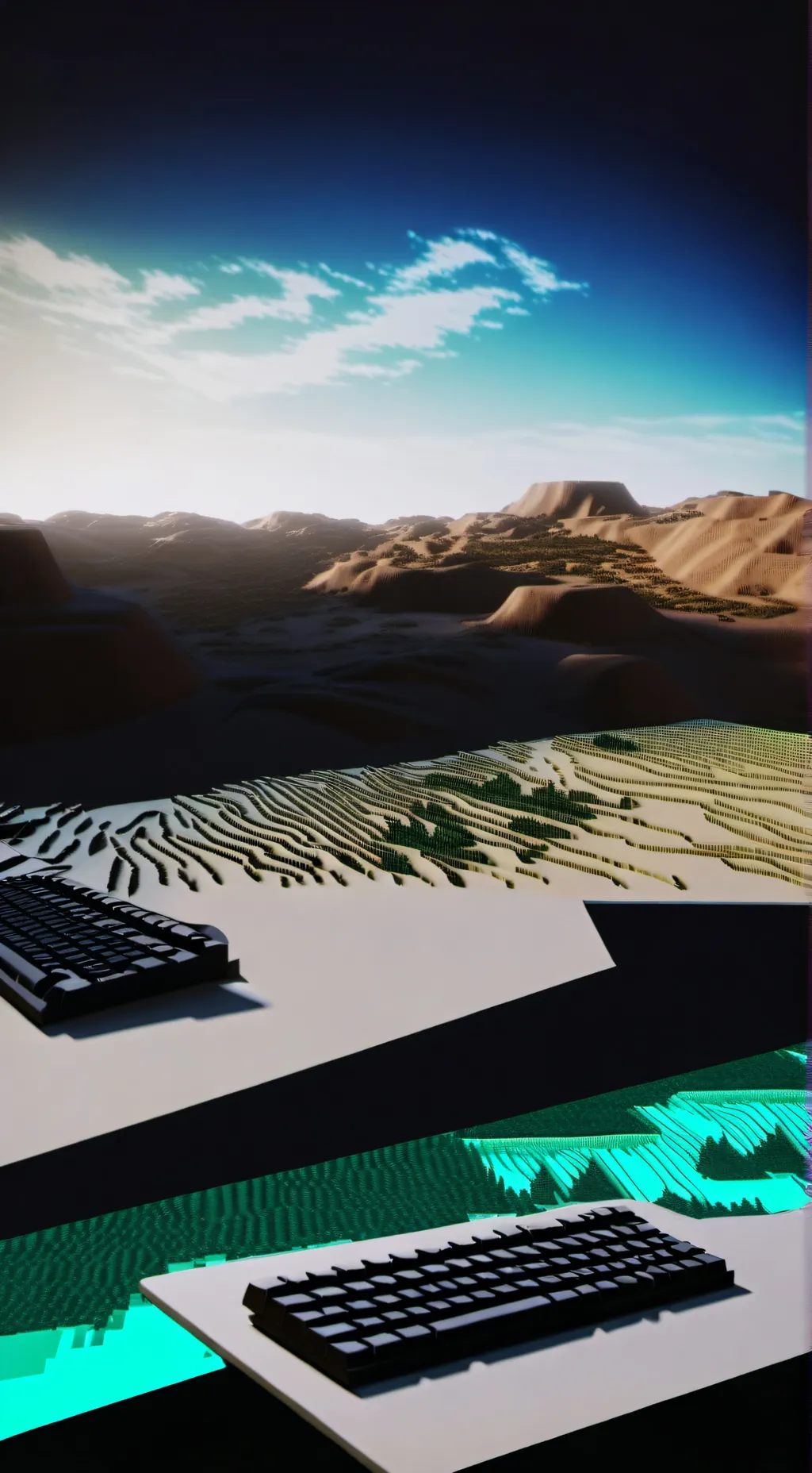 ai character: dessert  background