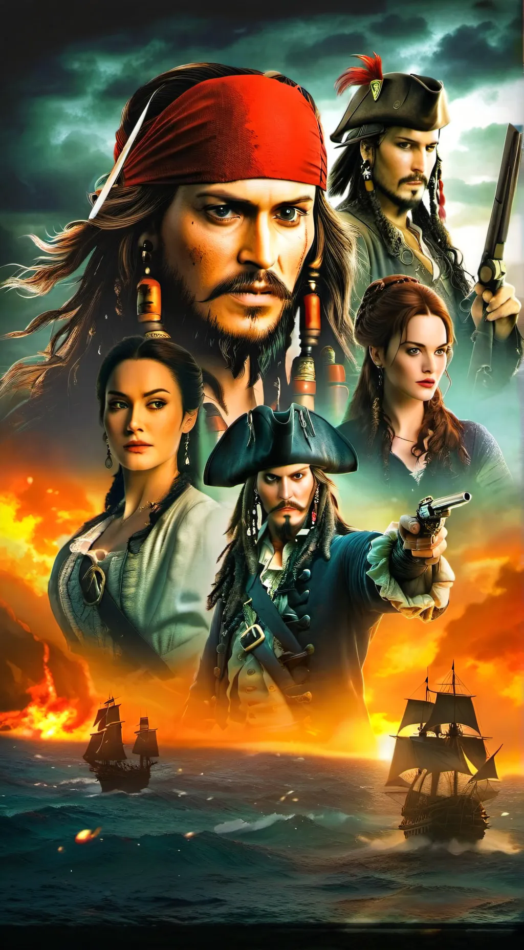 ai character: Piratas del Caribe background