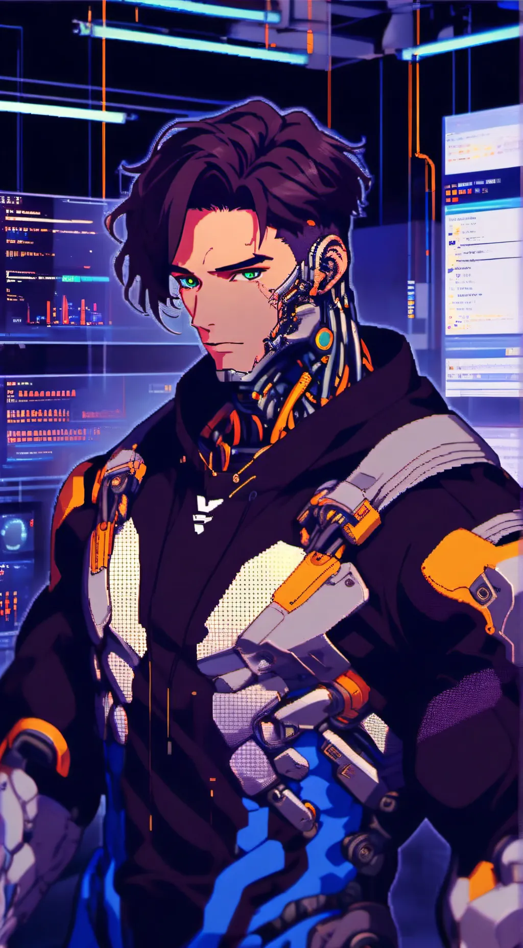 ai character: cyborg leb 2  background
