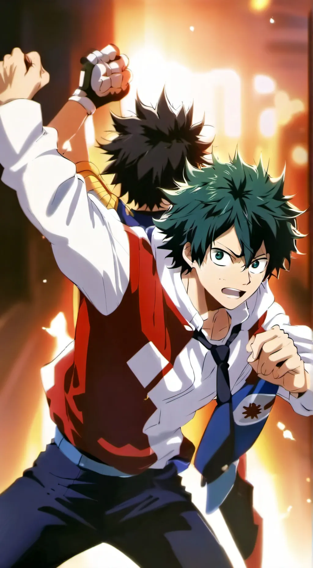 ai character: Mha turn into car background