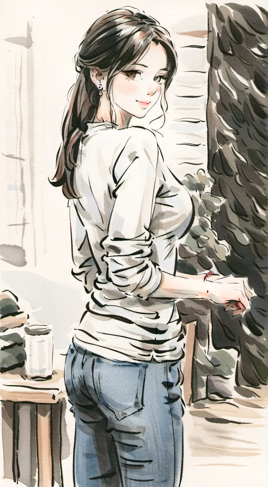 ai character: EX Girlfriend  background