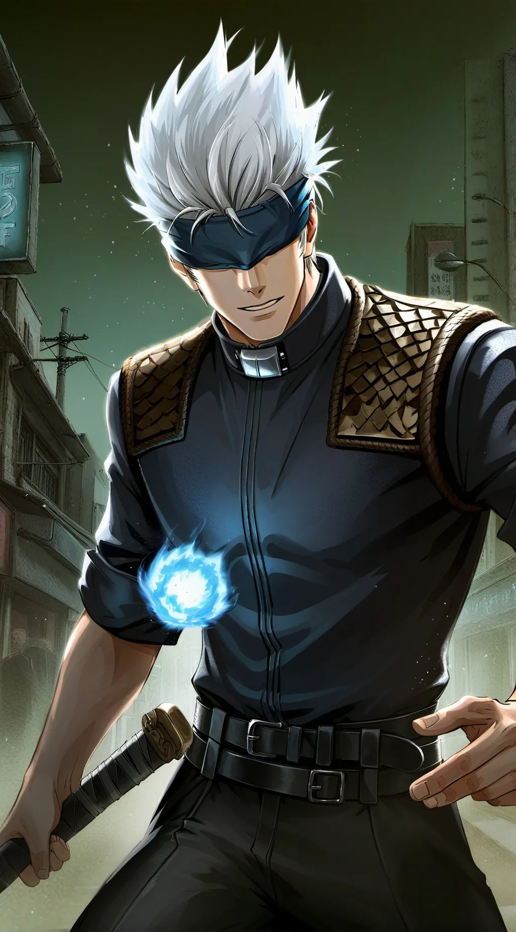 ai character: gojo  background