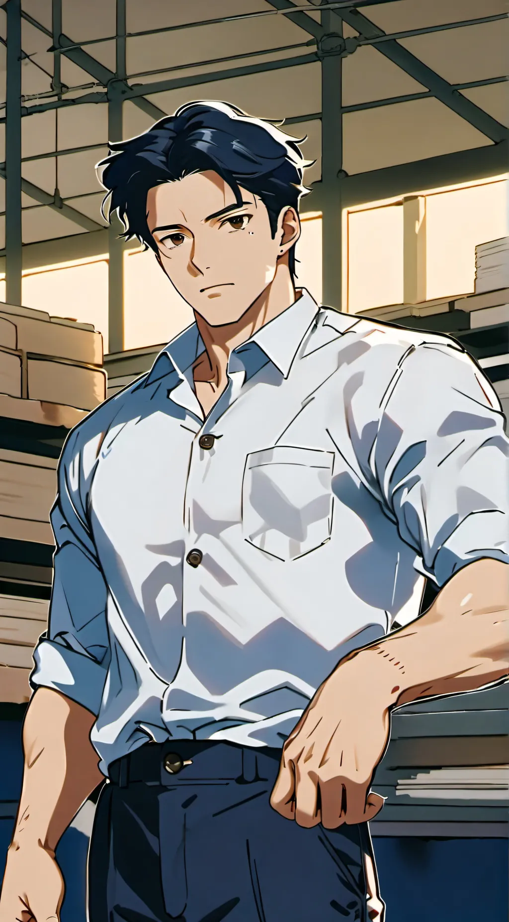 ai character: сильный background