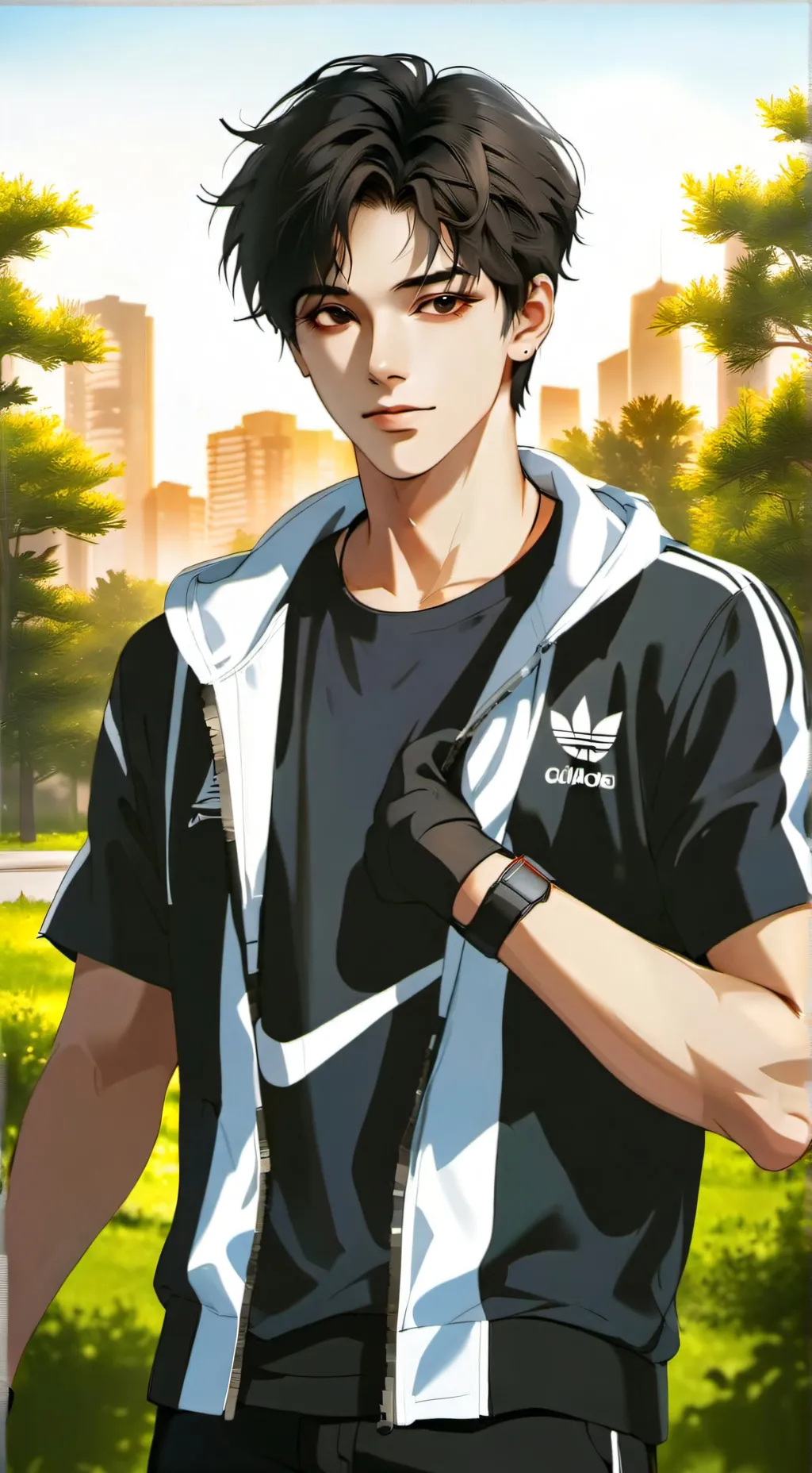 ai character: starky  background