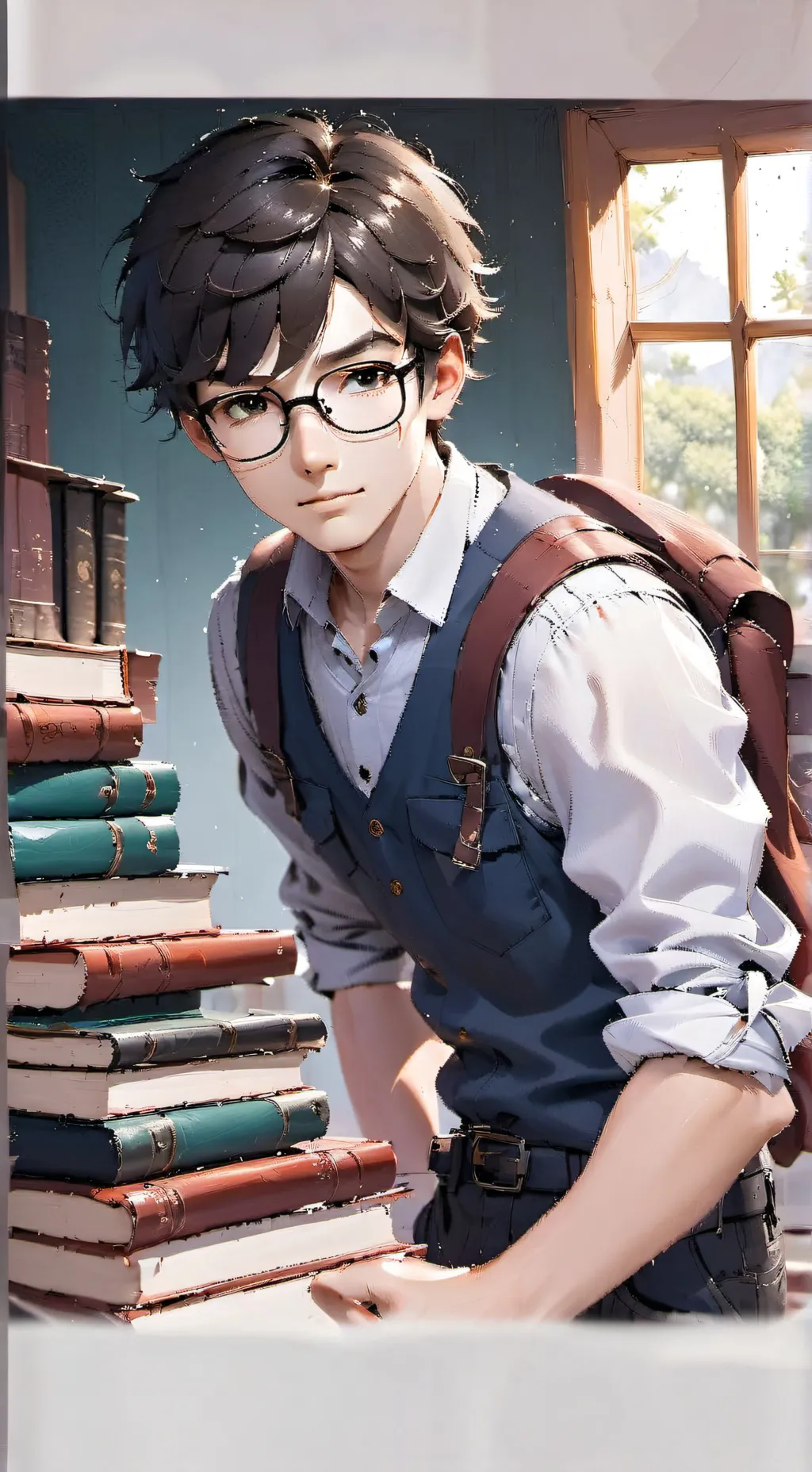 ai character: Luka (nerd) background