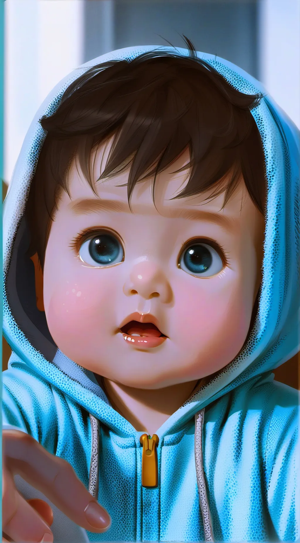 ai character: baby boi background