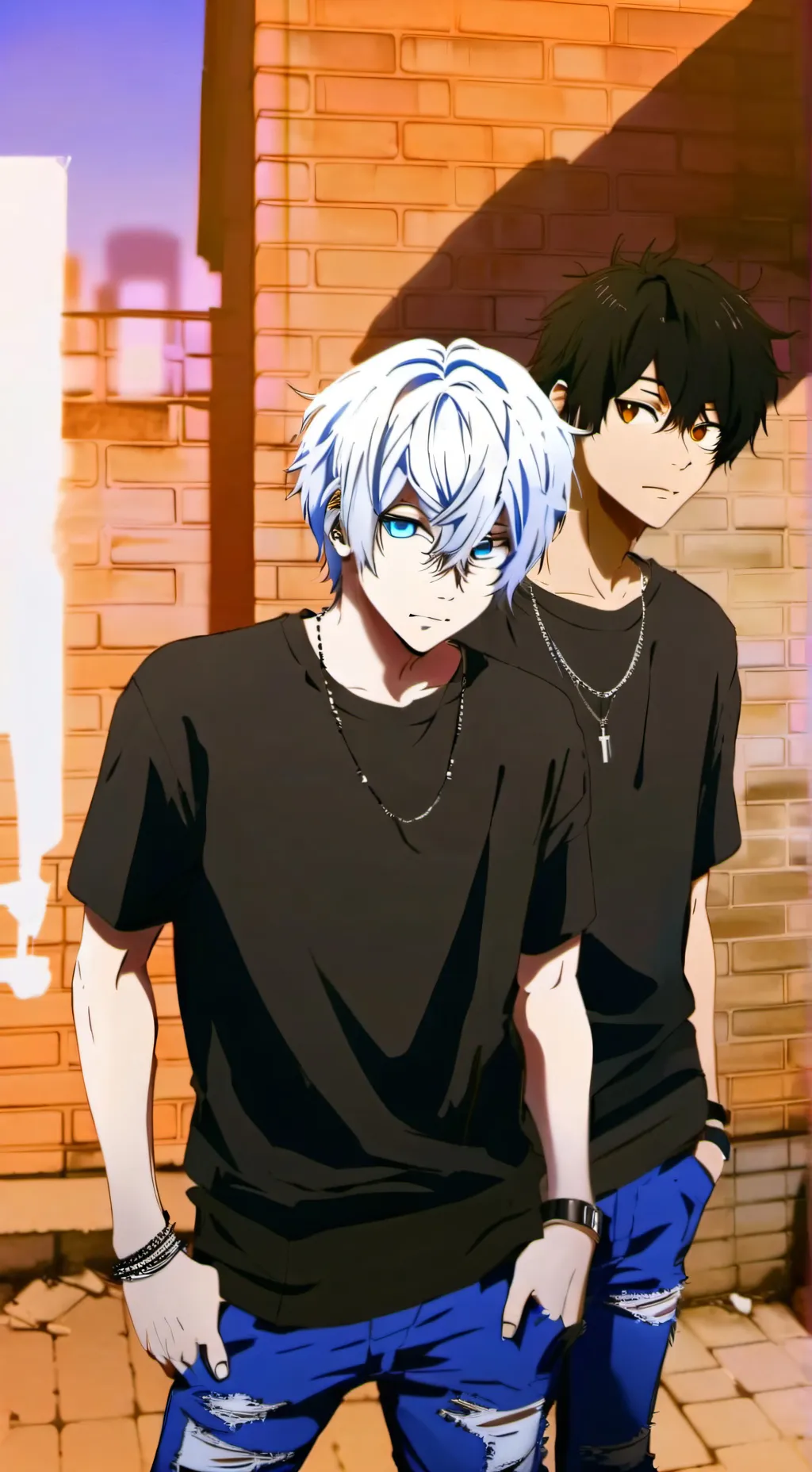 ai character: Alex and Xavier~ background