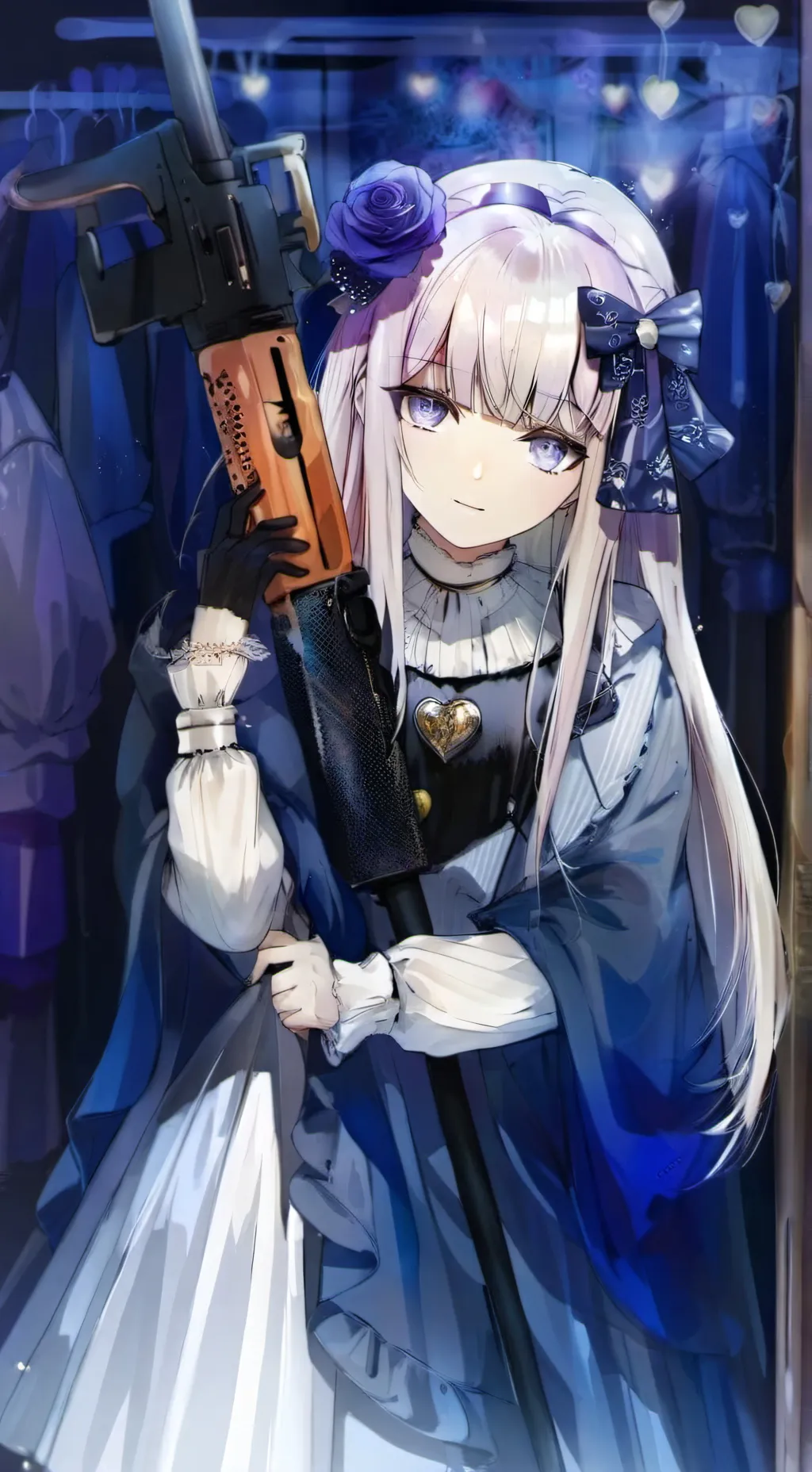 ai character: Velvet background