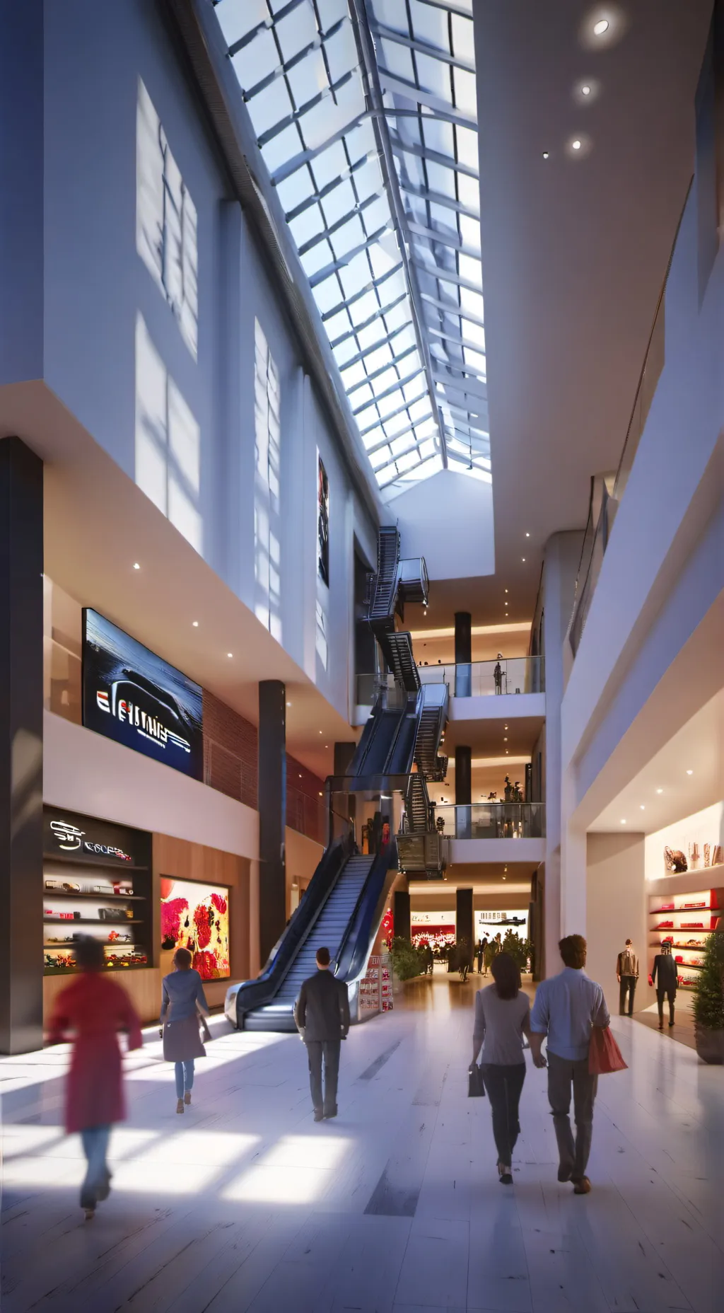 ai character: kny shopping background