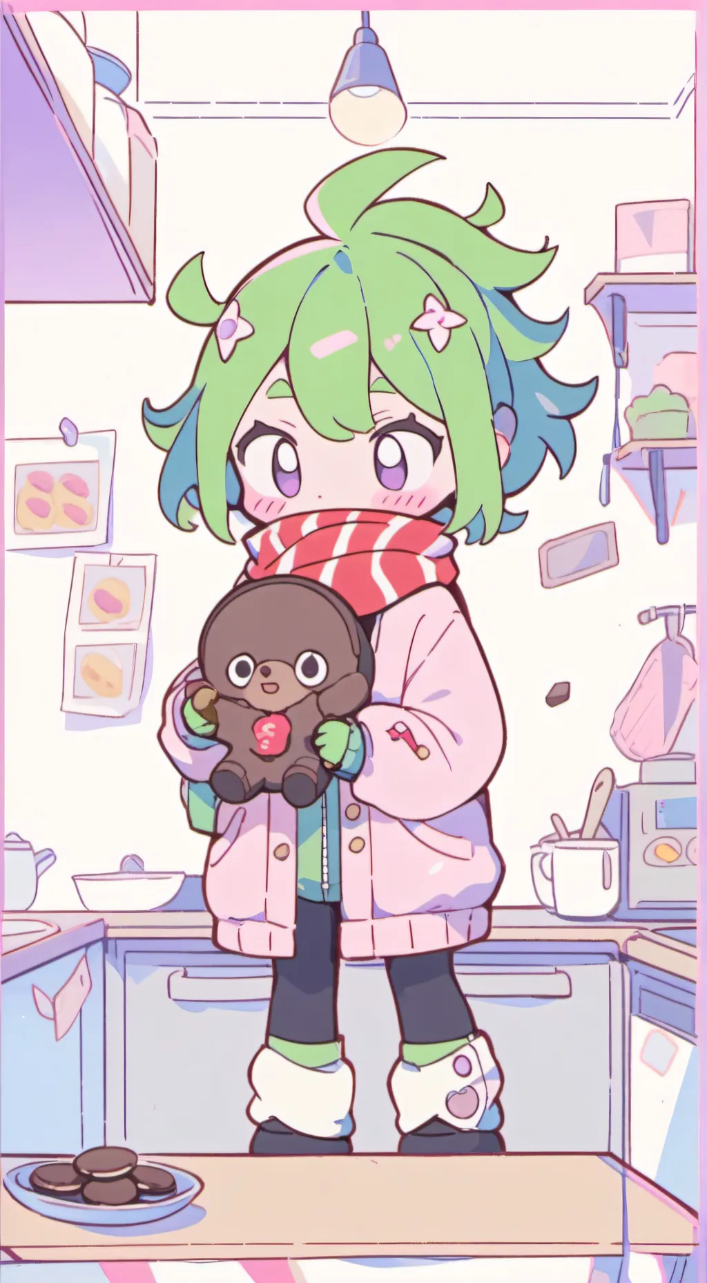 ai character: Dandys world!  background