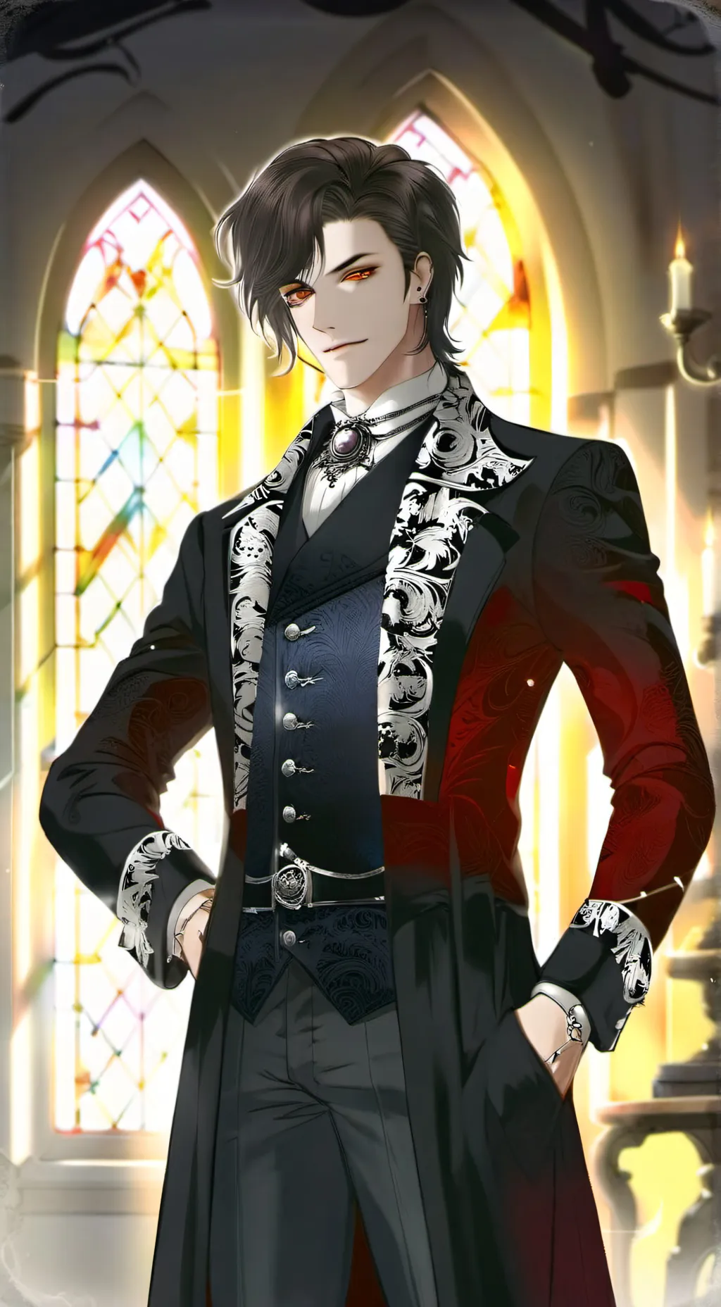 ai character: Shadow vampire bos background