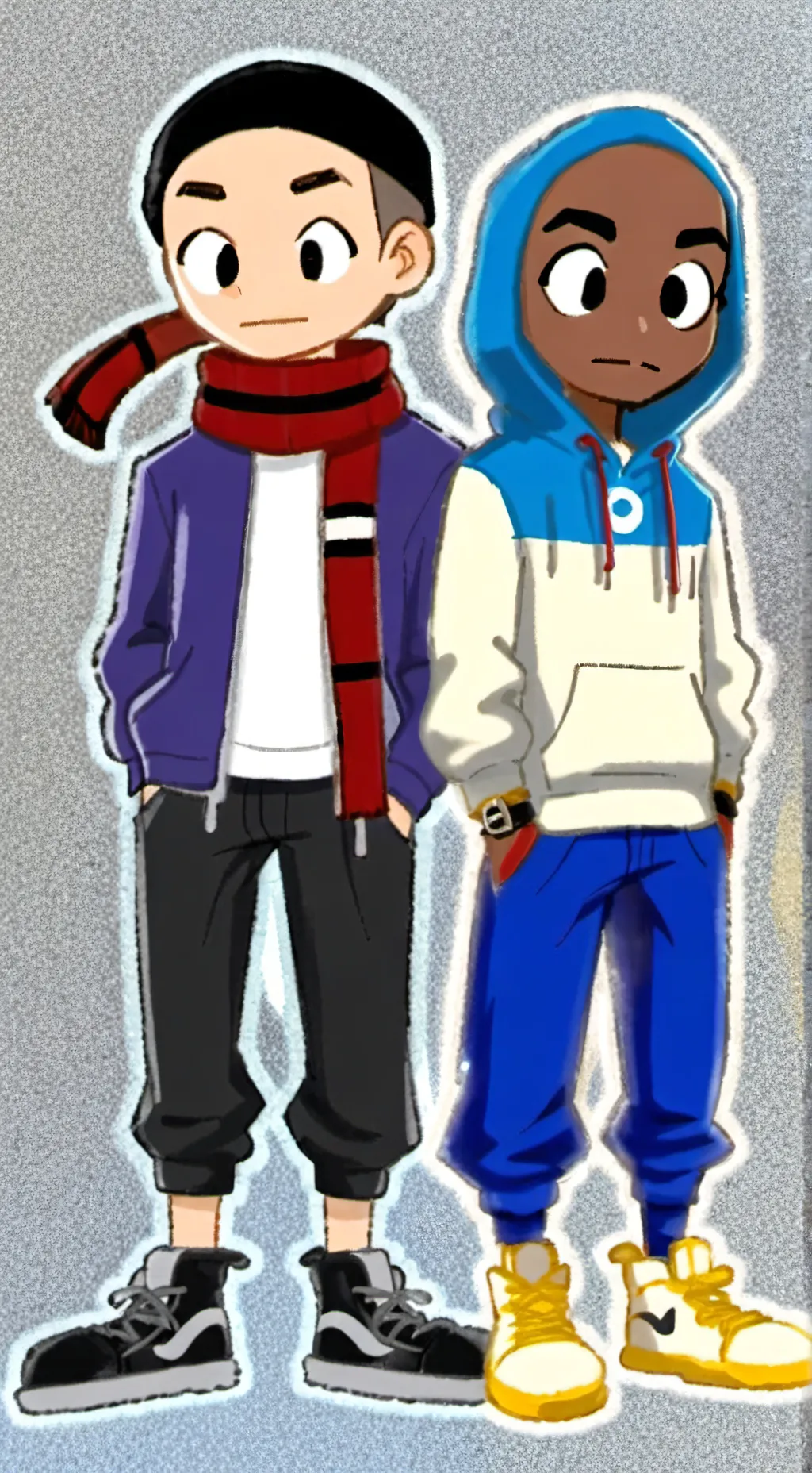 ai character: nabi y Iván  background