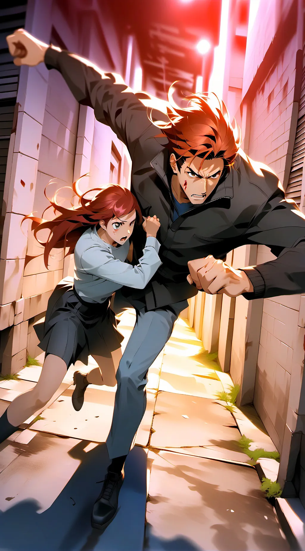 ai character: Schlagen background