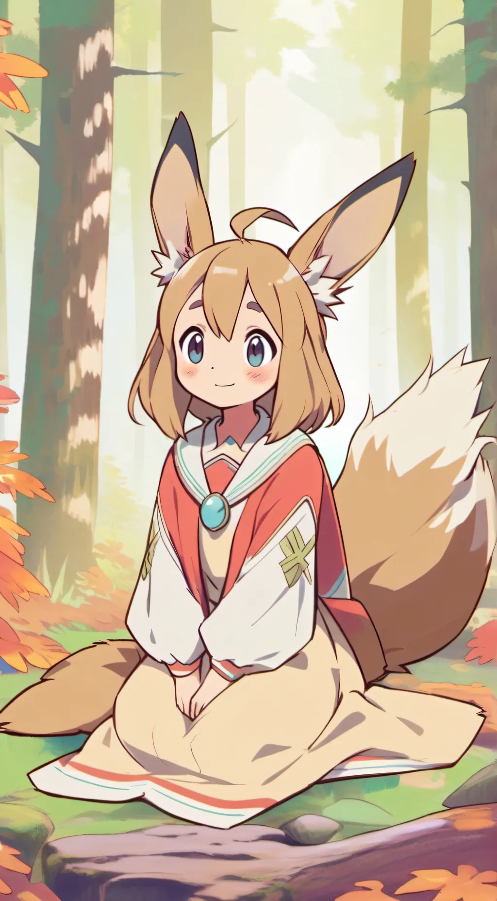 ai character: eevee tf tg background