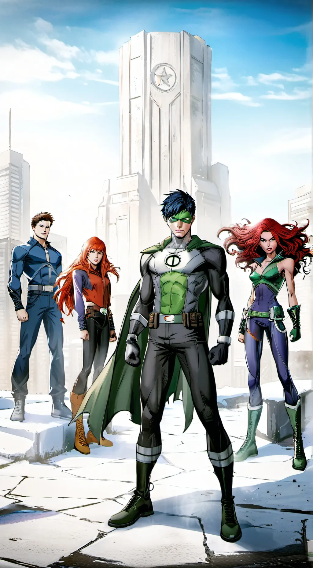 ai character: TEEN TITANS GO! background