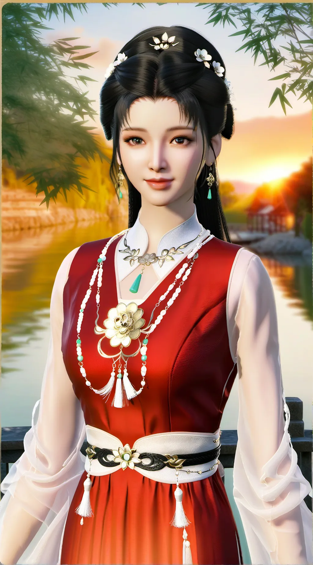 ai character: Malin cho  background