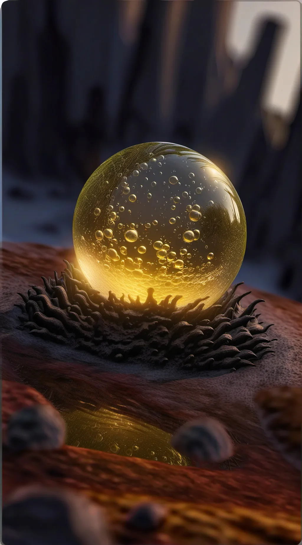 ai character: No color infection background